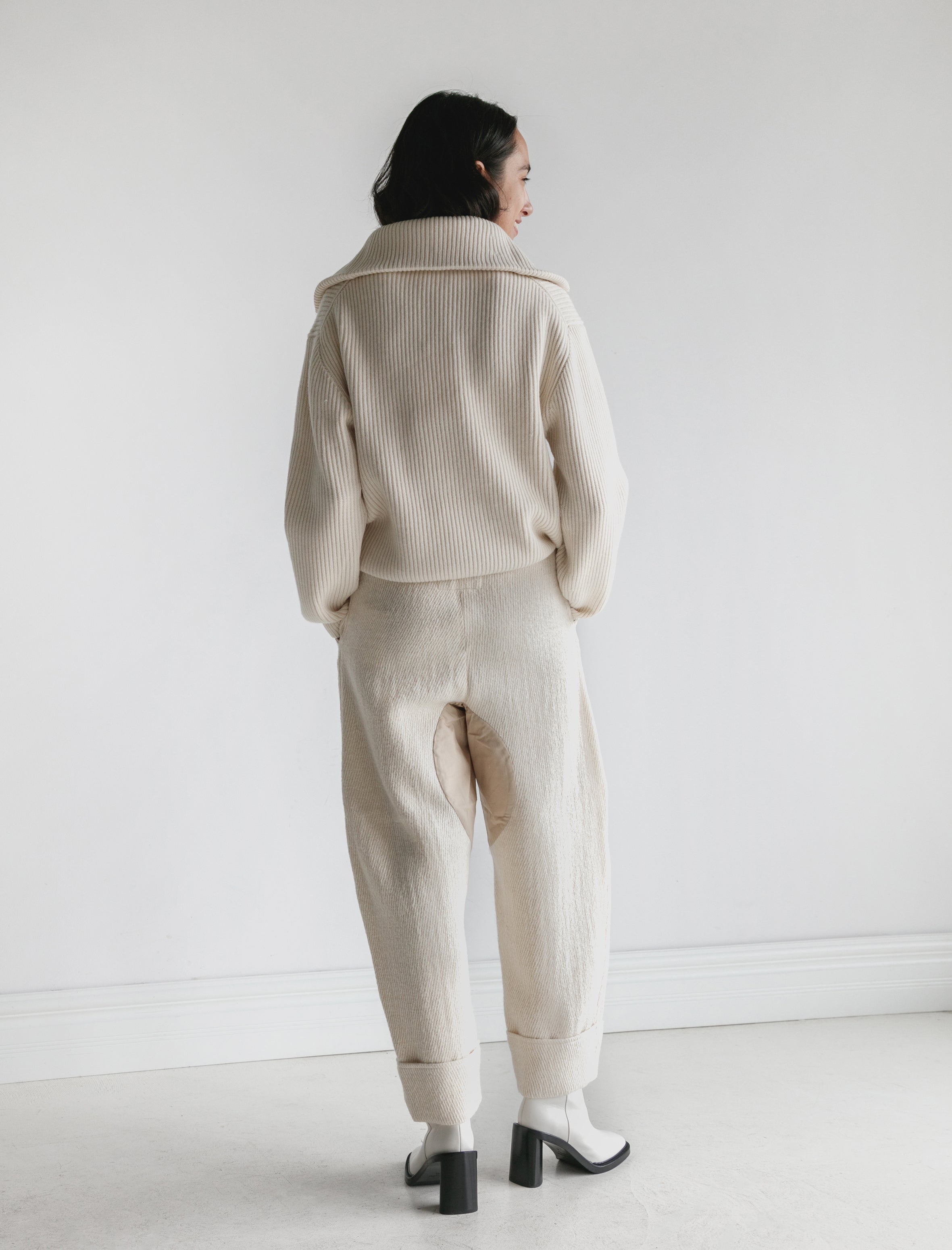 Acne Studios Pannia Twill Pants Ecru