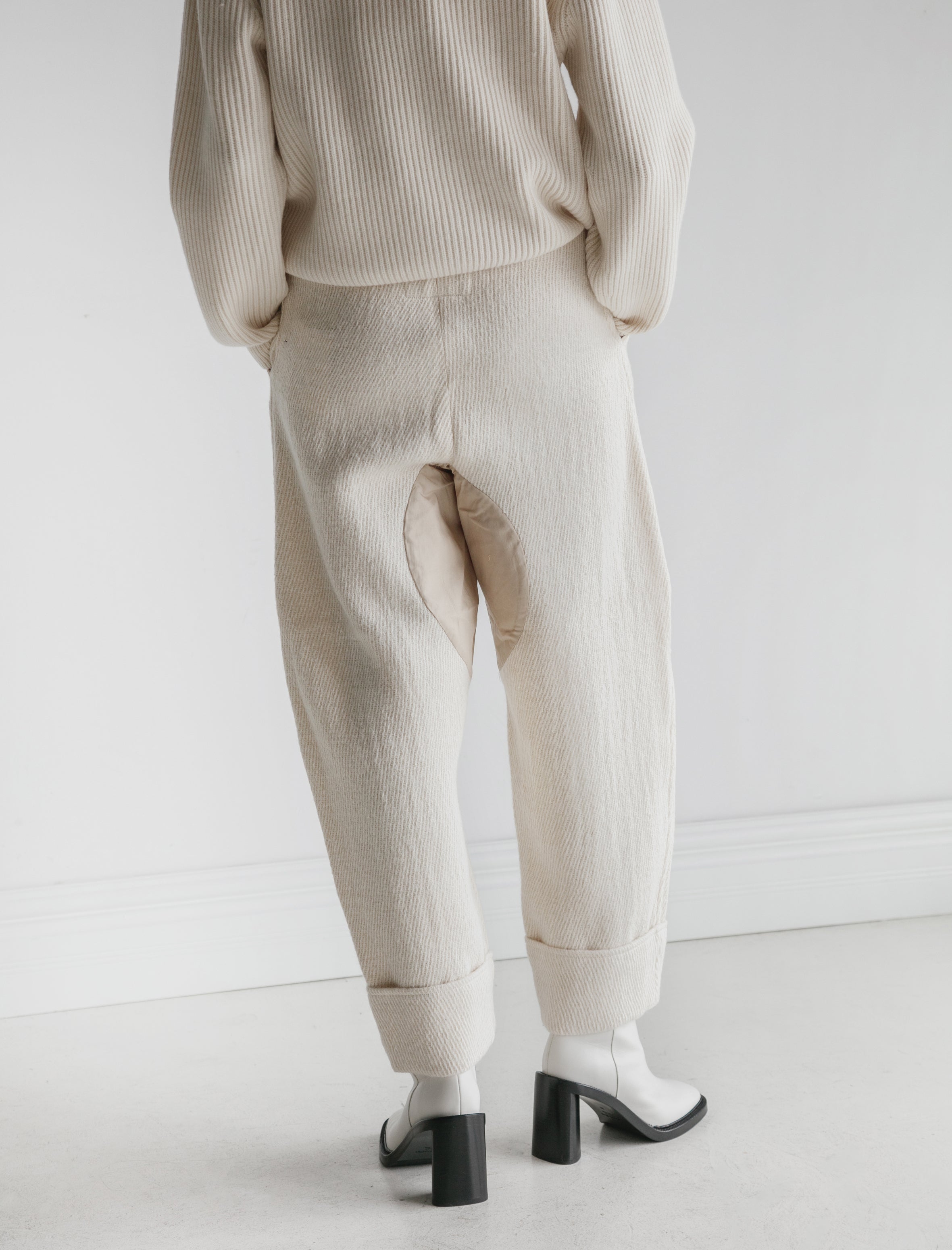 Acne Studios Pannia Twill Pants Ecru