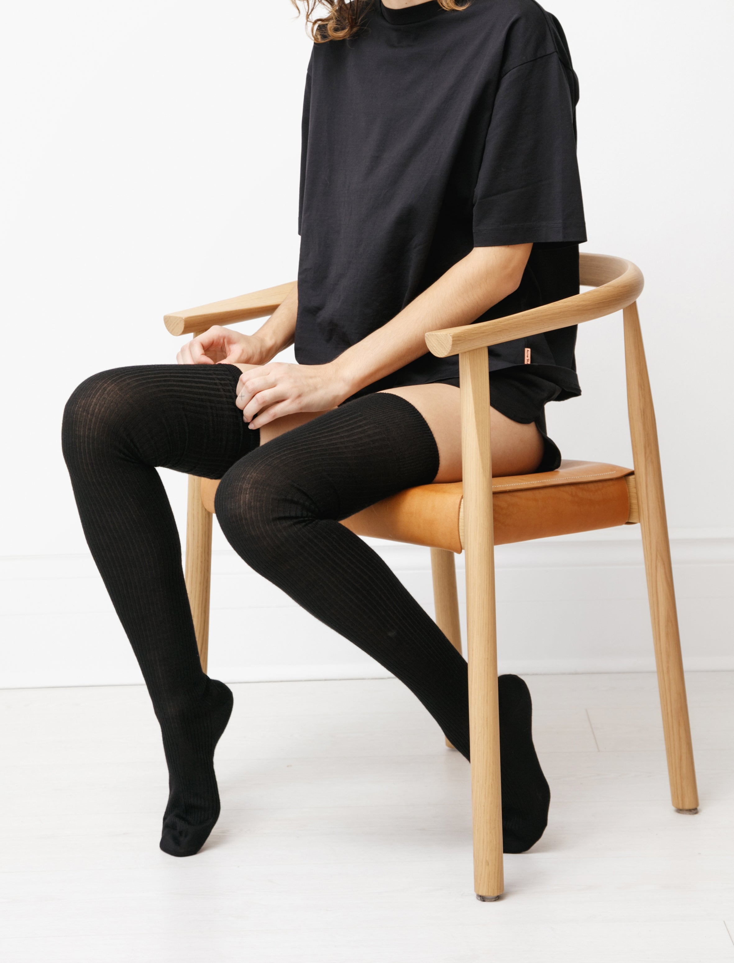 Maria La Rosa Cashmere Silk True Thigh Highs