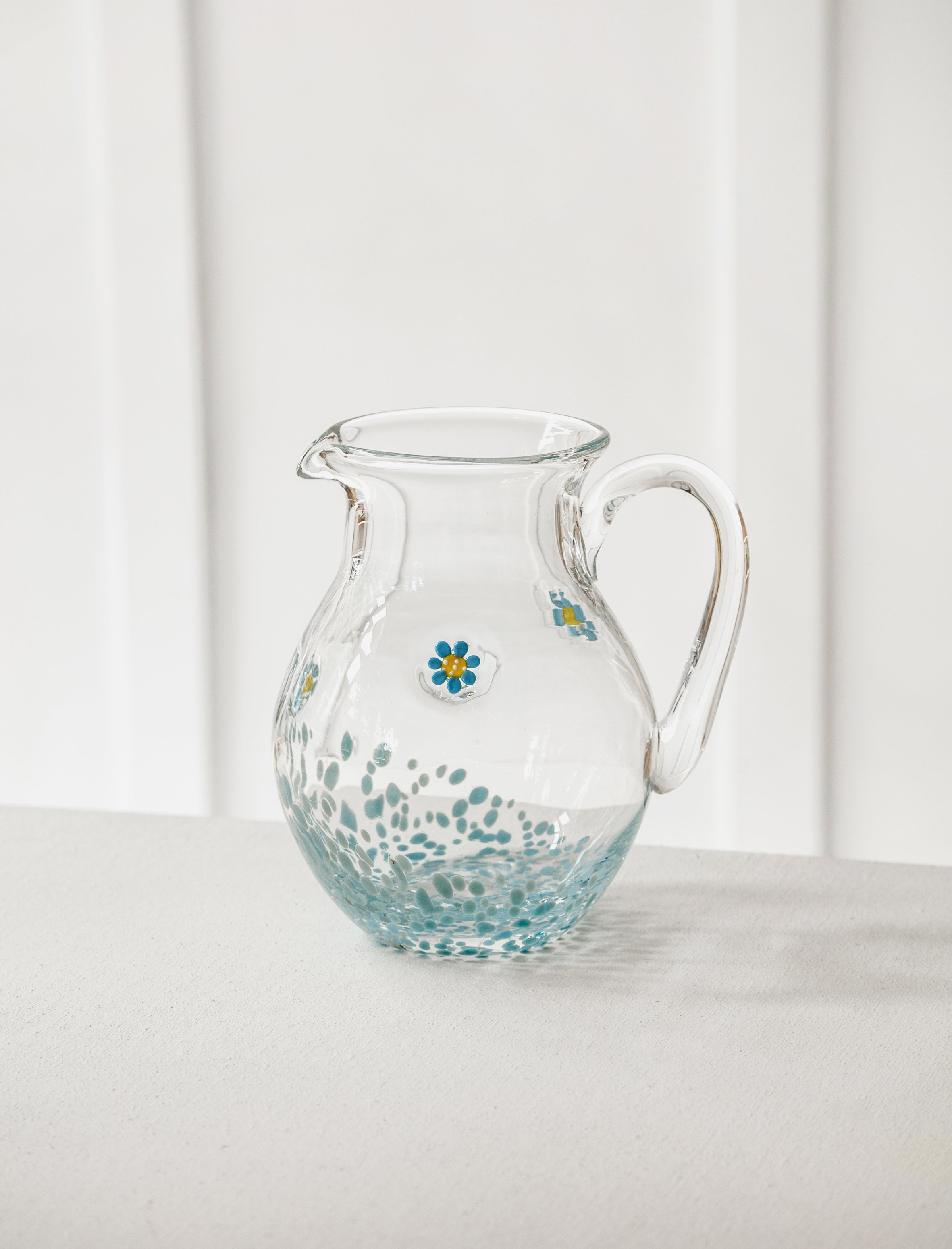 Found by Neighbour Blue Daisy Millefiore Pitcher