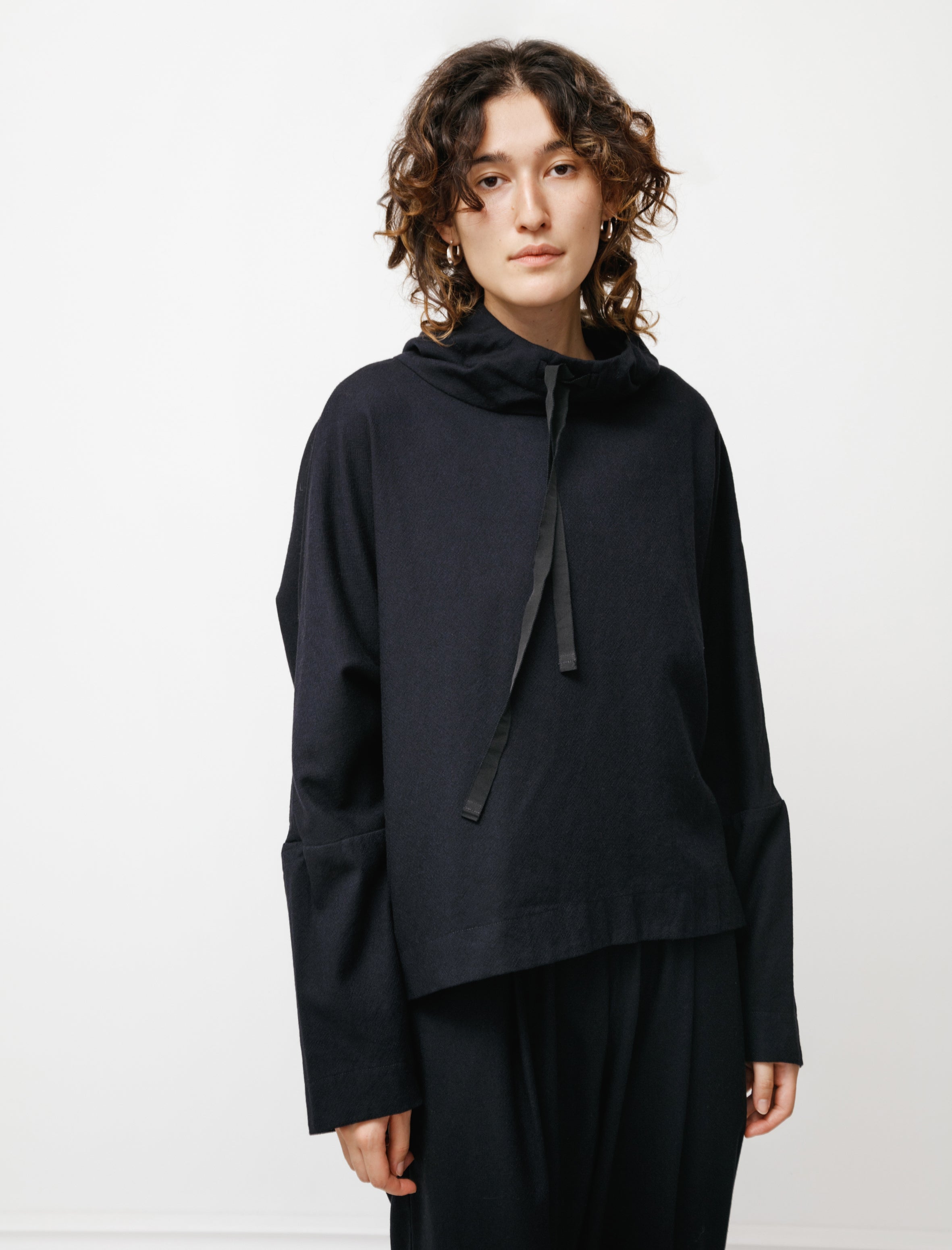 Casey Casey Higa Hood Cashwool Linen Navy