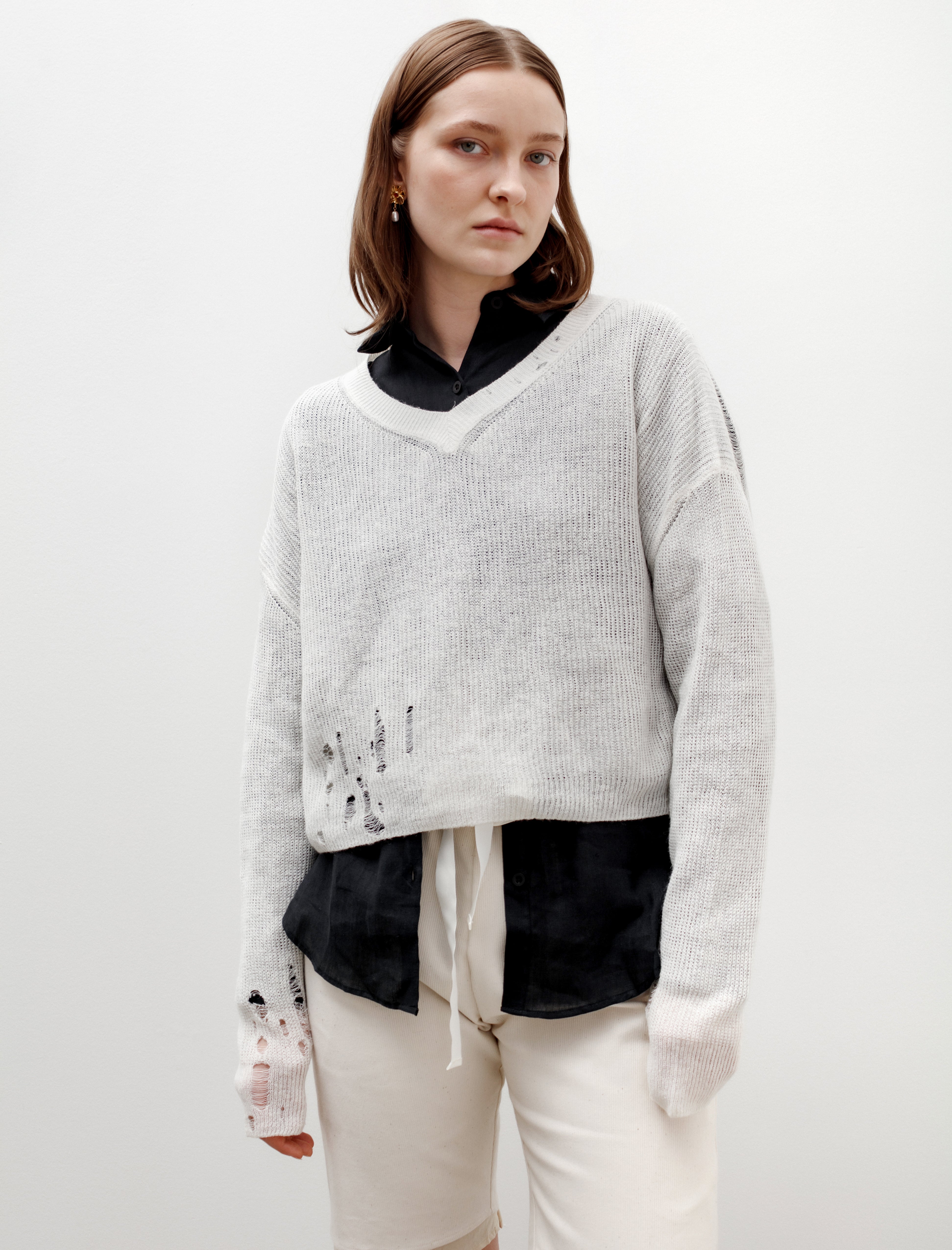 Acne Studios Antje Alpaca Off White