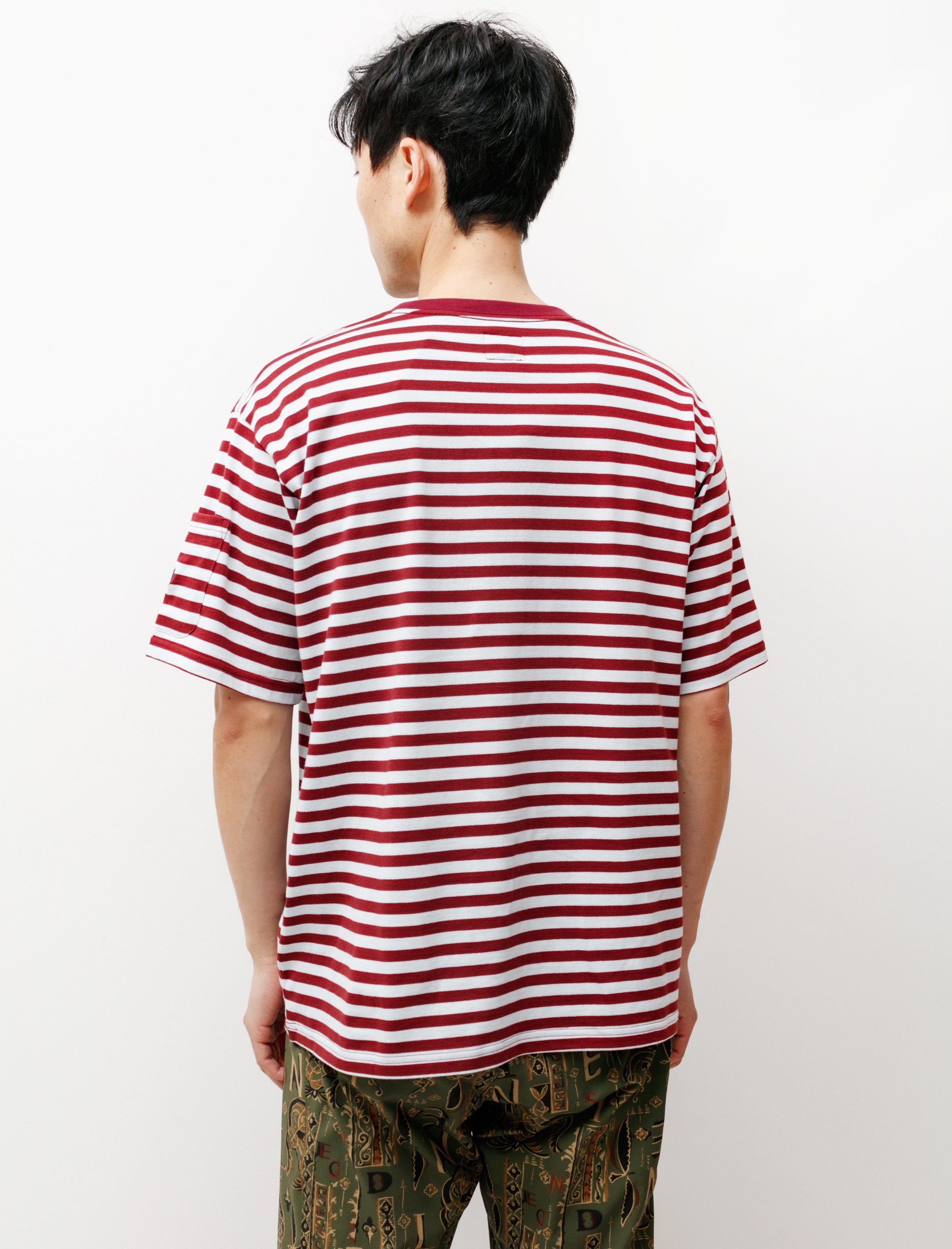 Needles SS Crewneck T-Shirt Sax/Wine