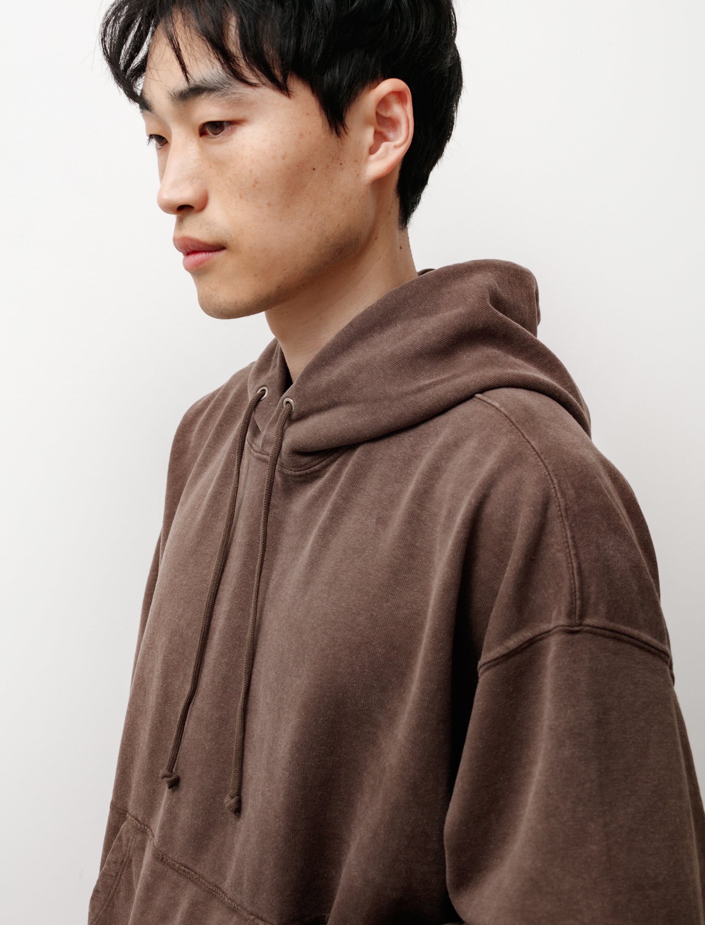 Hooded Sweatshirt Organic Cotton Hemp Faded Brown