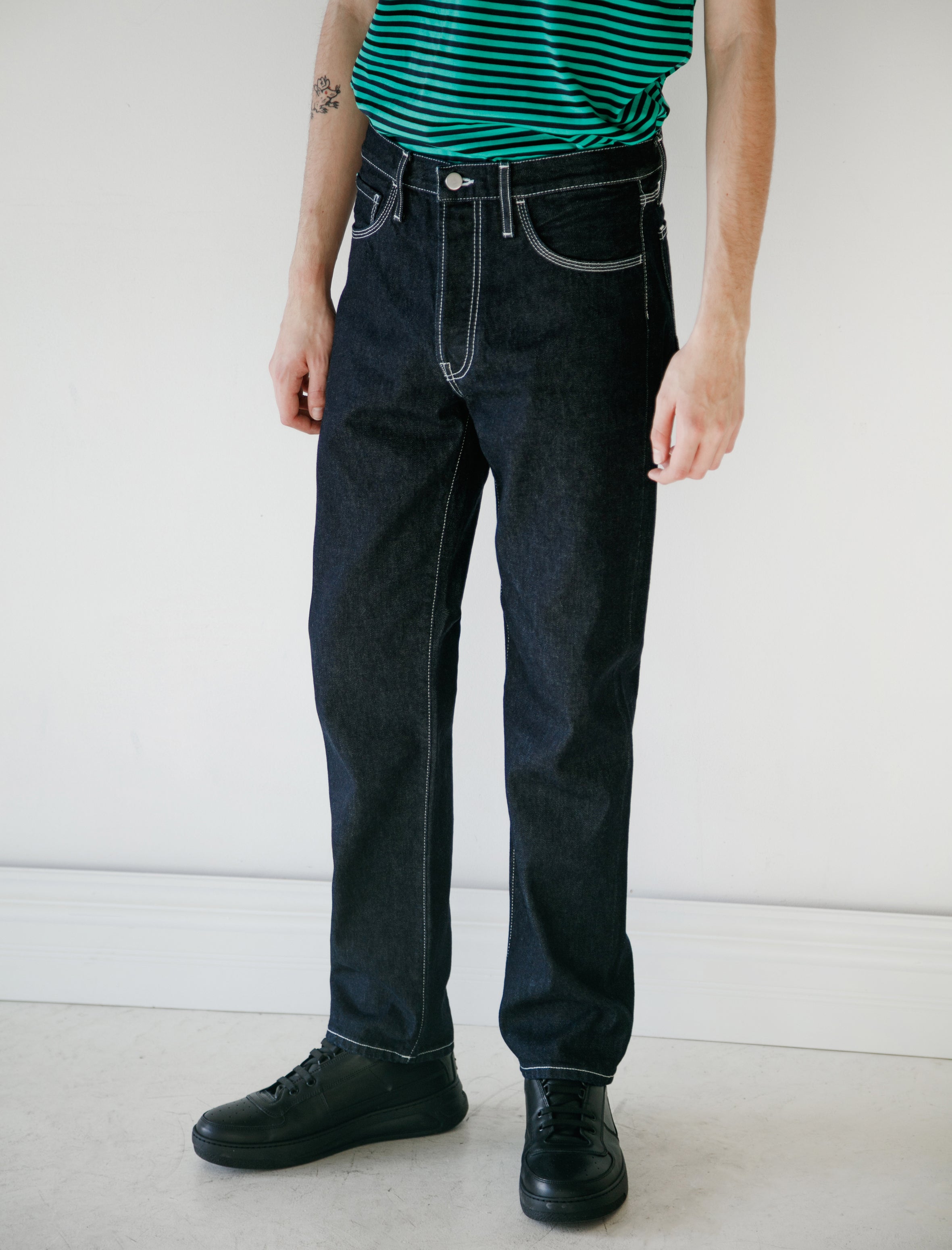 Acne Studios Face Denim Indigo Blue