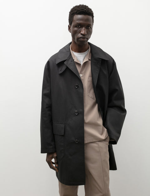 James Coward Overcoat Cotton Gabardine Black – Neighbour