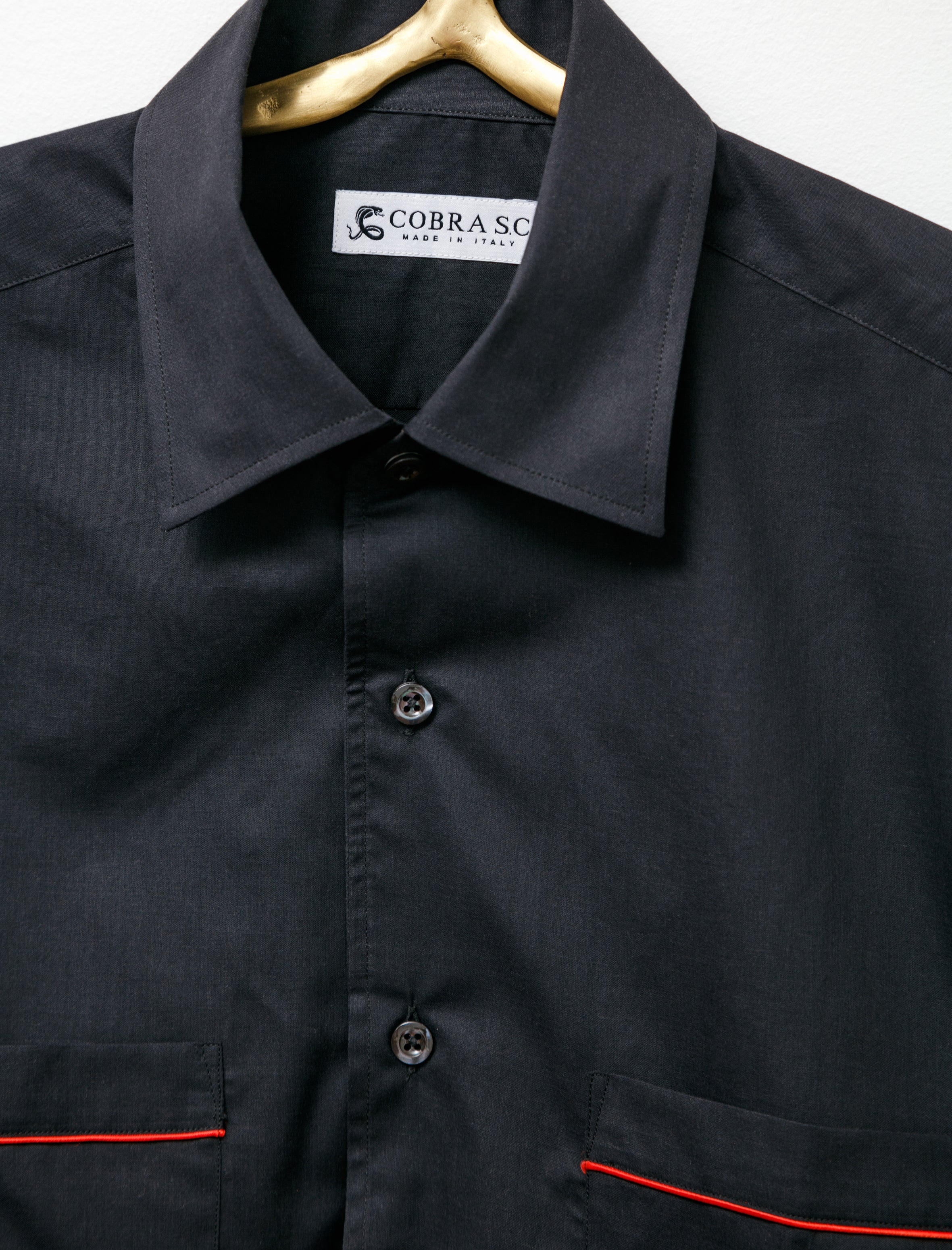 Cobra S.C. SS Angelo Shirt Black Mussola