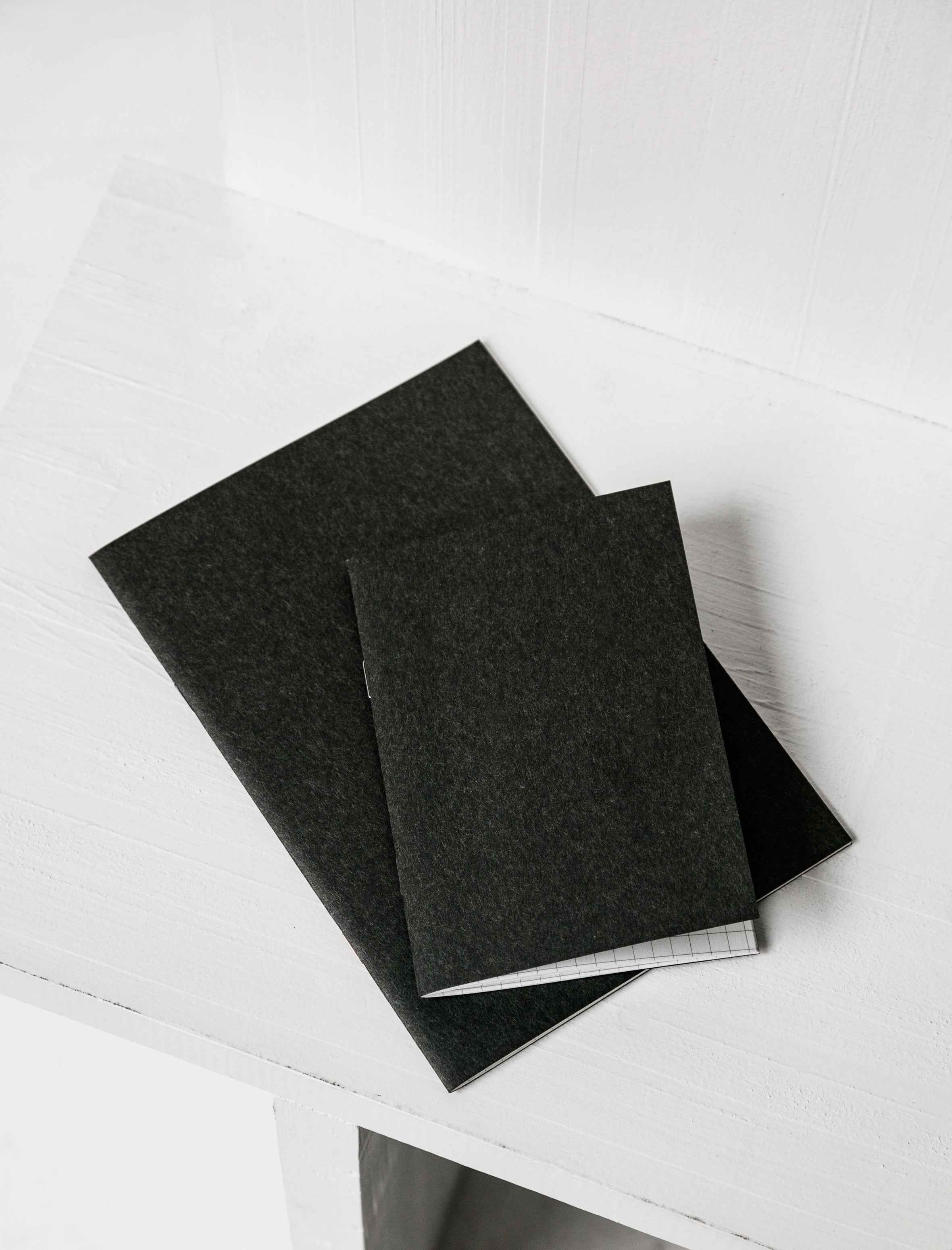 Carta Pura Small Notebook Graph Paper Black