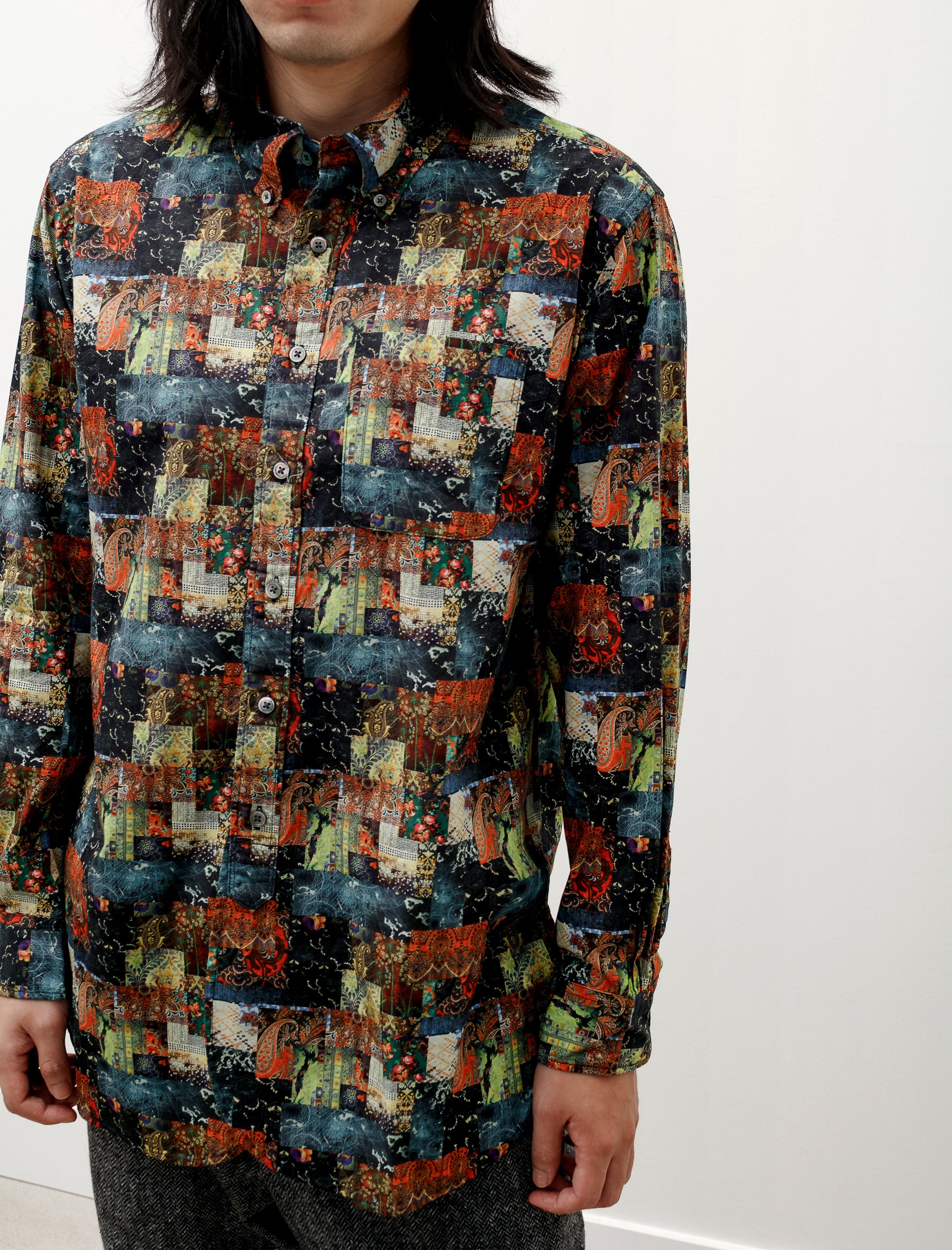 Engineered Garments 19 Century BD Shirt Multi Patchwork Print