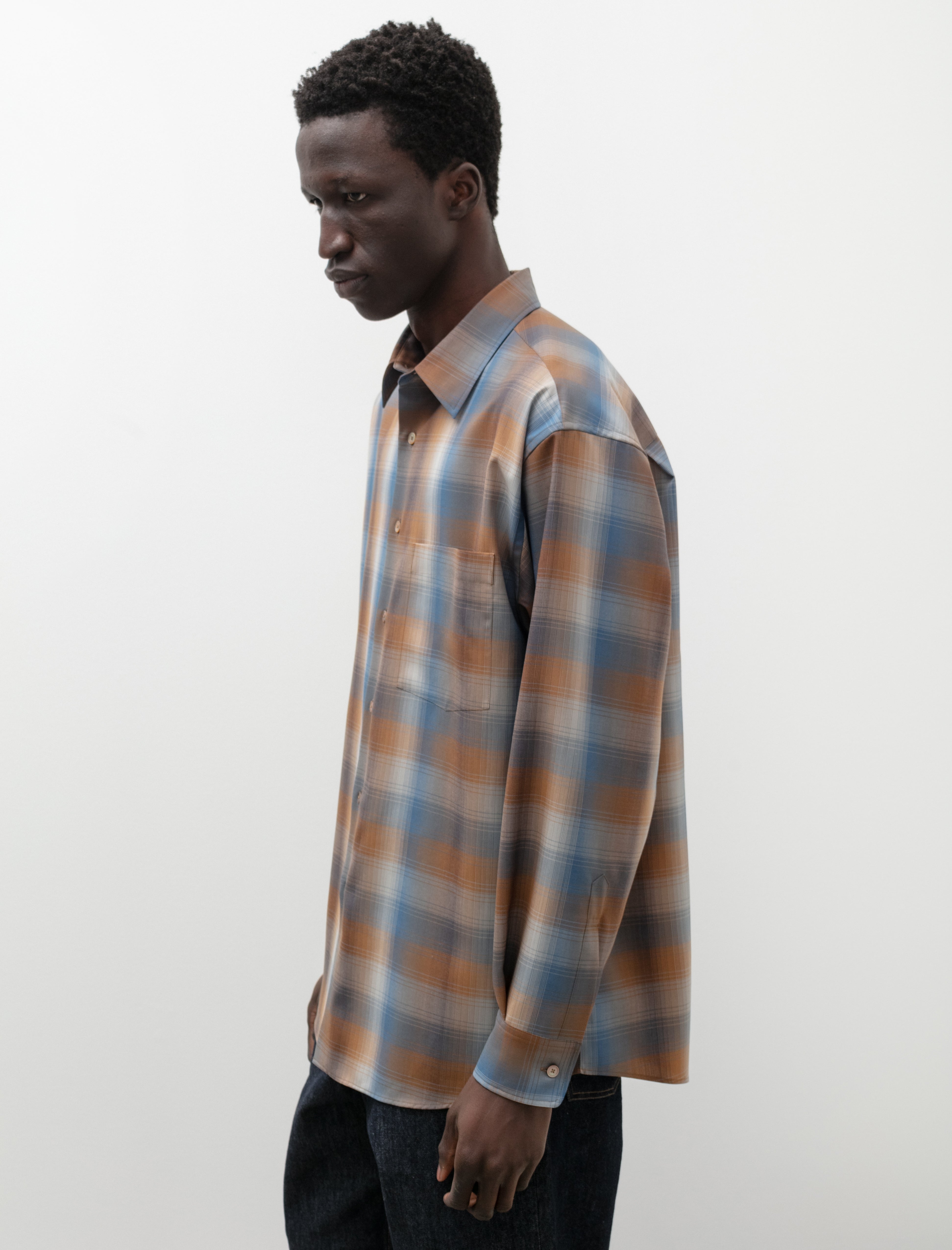 翌日発送 AURALEE 22aw SUPERLIGHTWOOL CHECK SHIRTS メンズ | qofl.lk