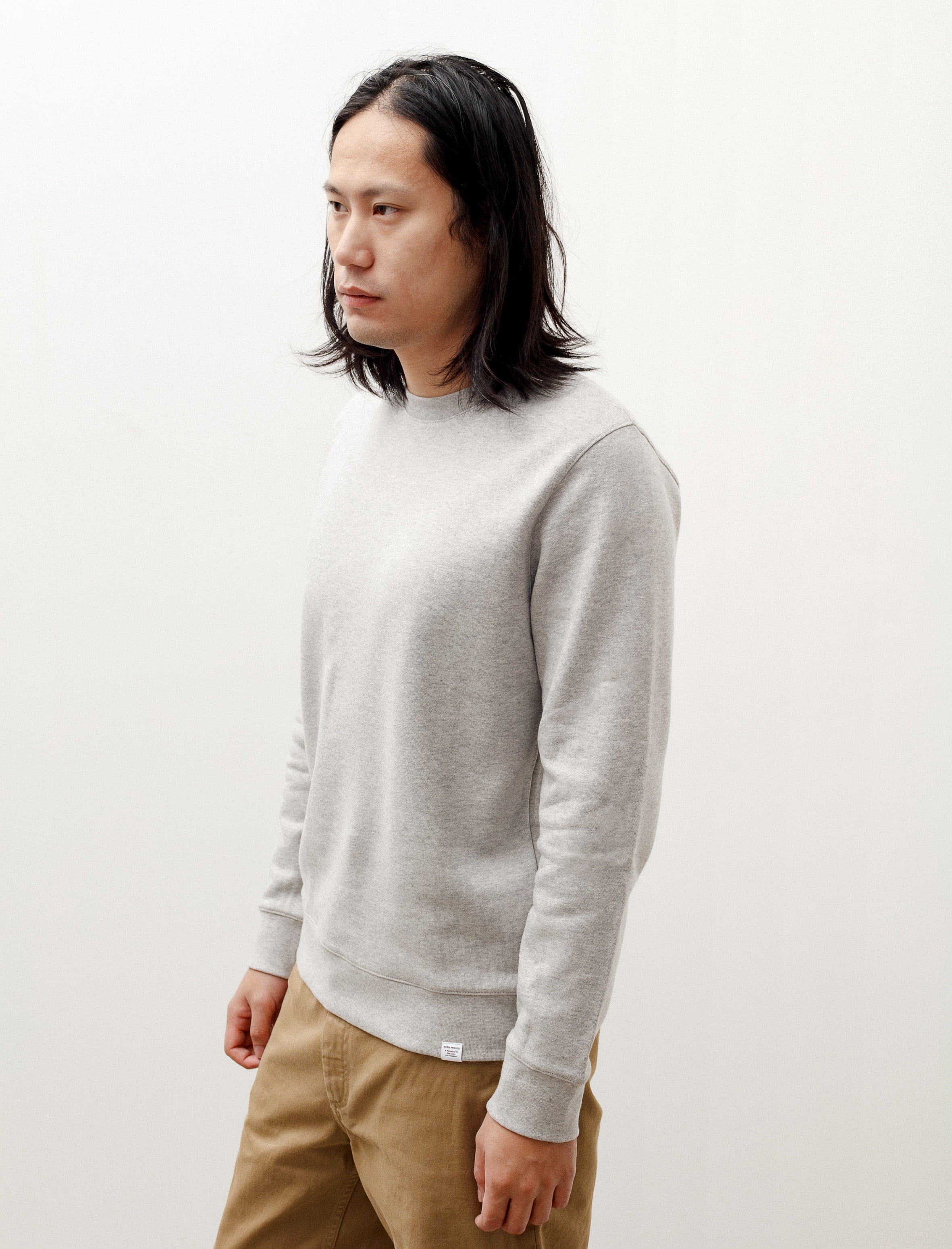 Norse Projects Vagn Classic Crew Light Grey