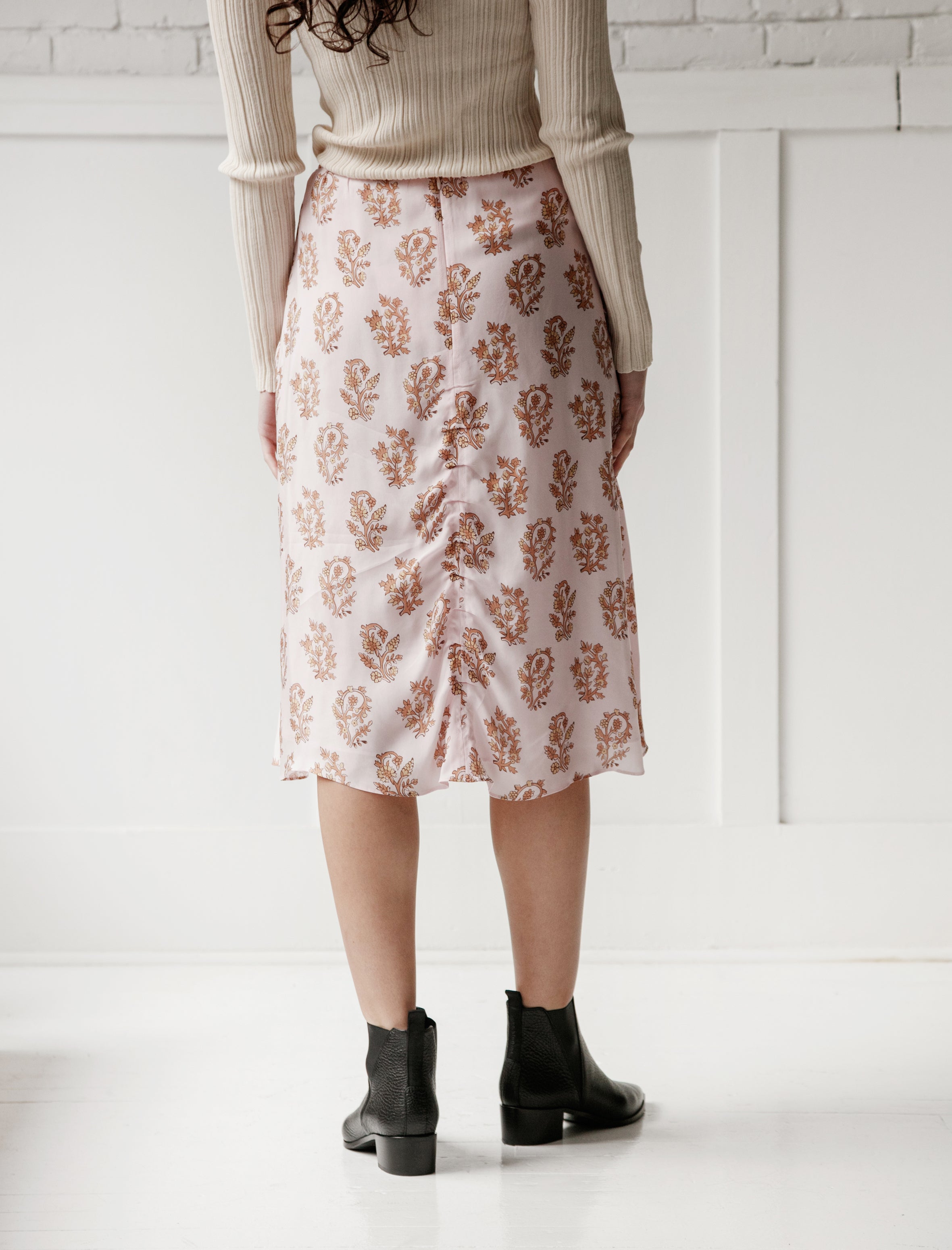 Acne Studios Iza Flower Skirt Pink/Orange