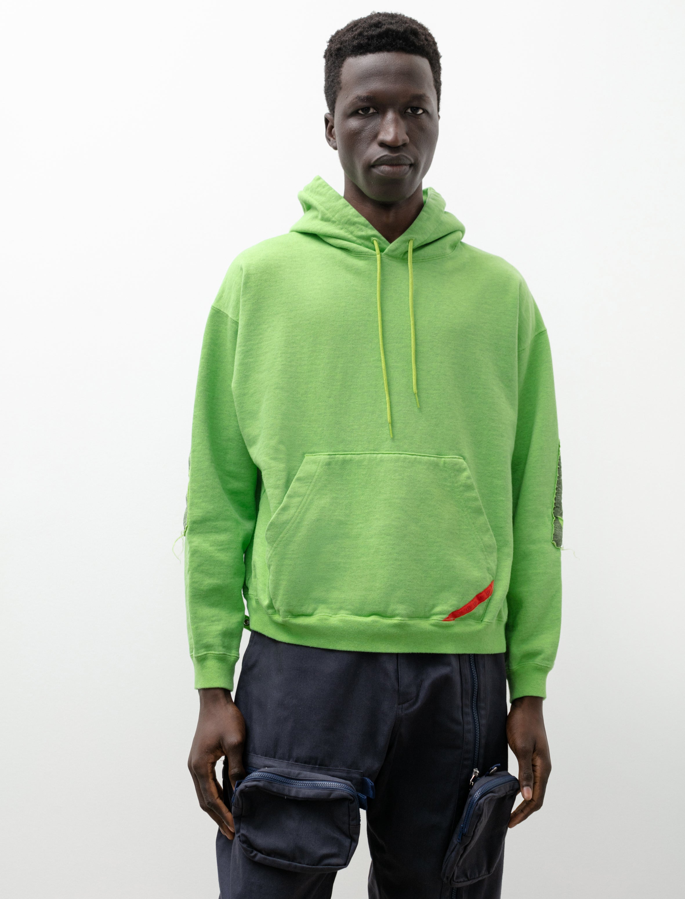 Phingerin Joint Hooded Sweatshirt Neon Green Neighbour