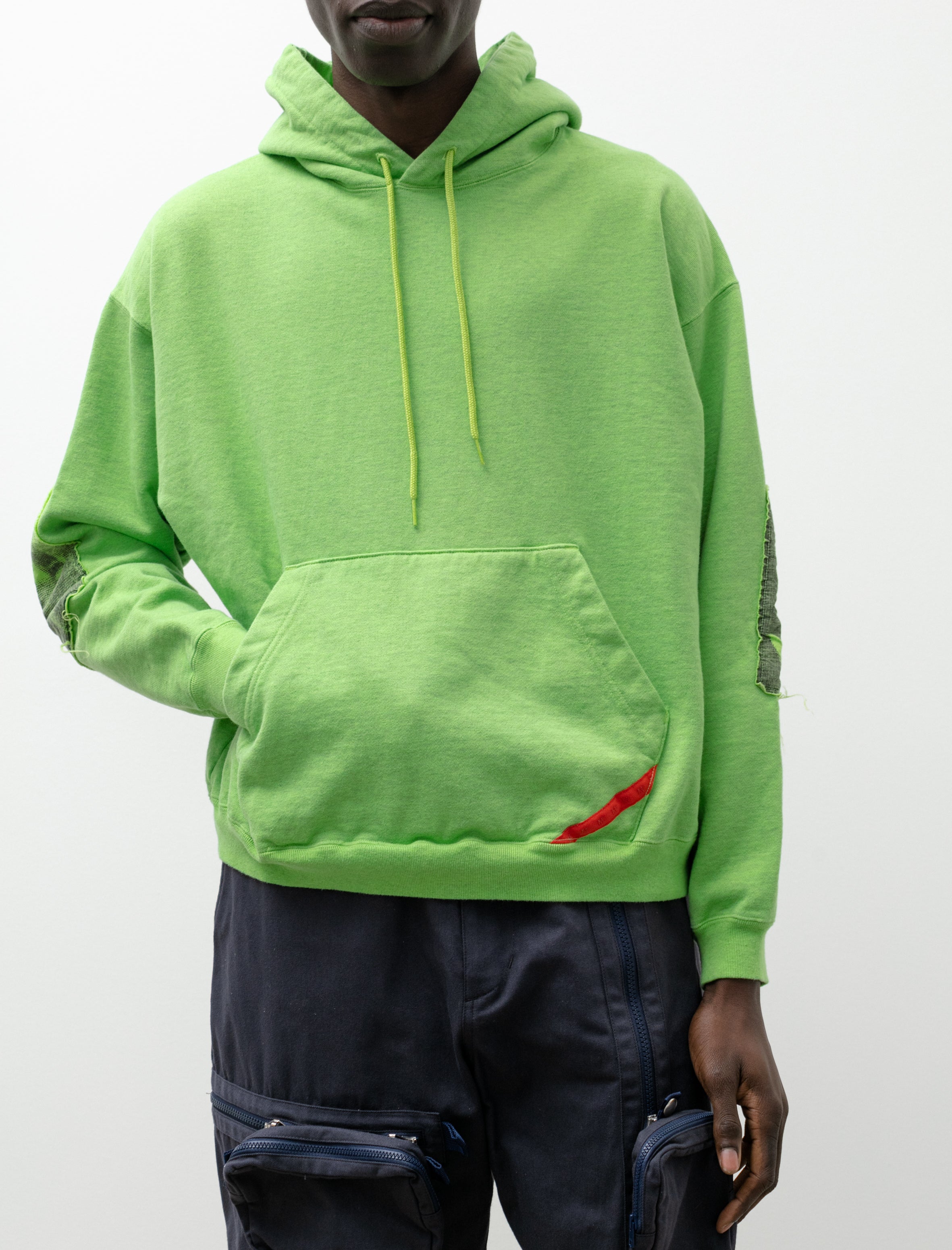 Phingerin Joint Hooded Sweatshirt Neon Green