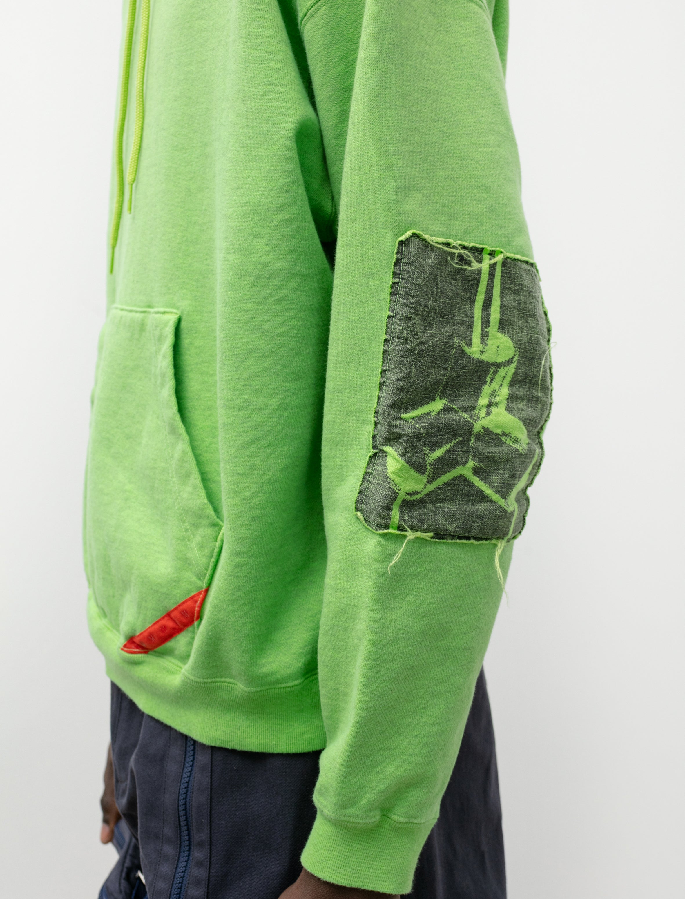 Phingerin Joint Hooded Sweatshirt Neon Green