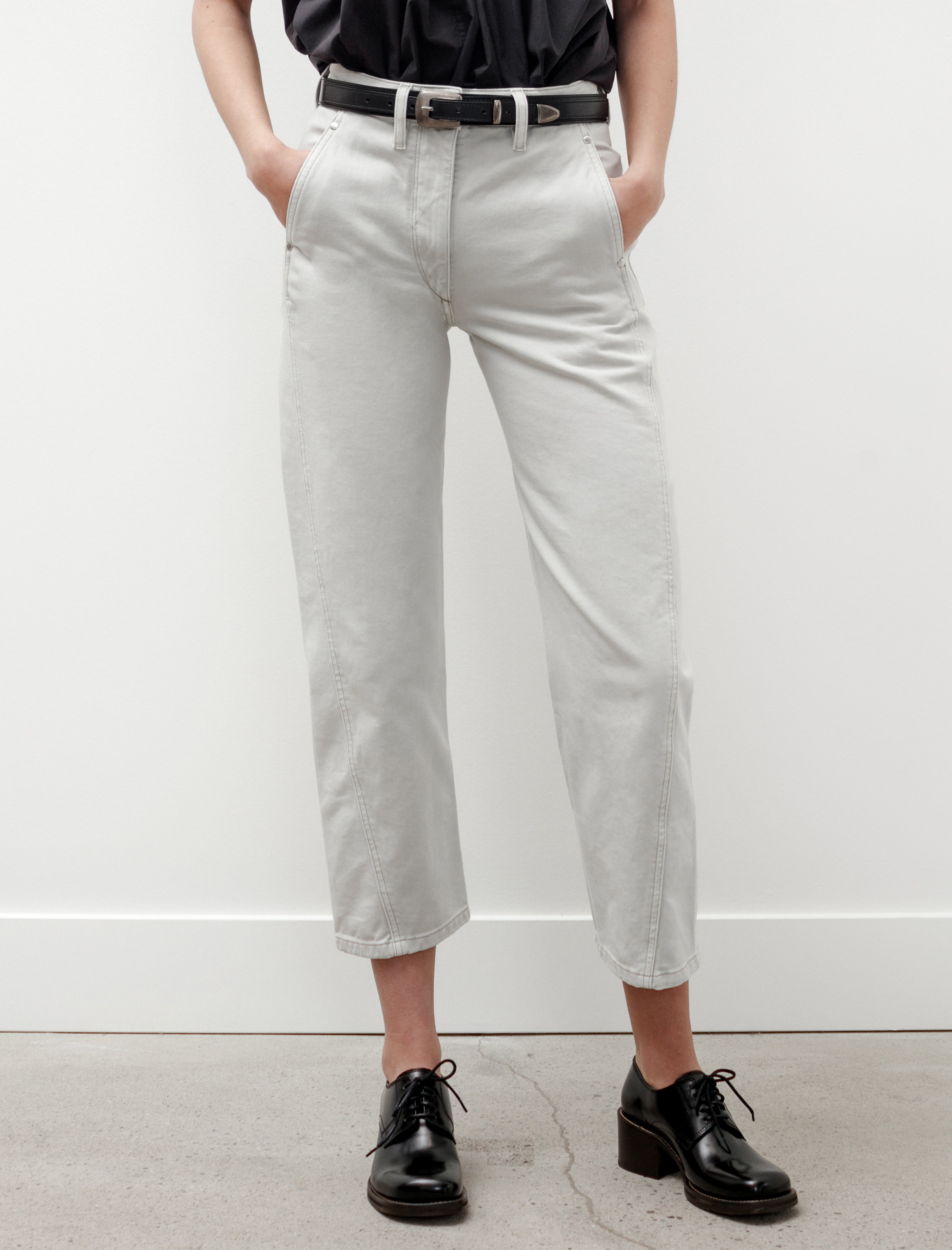 Lemaire Twisted Pants Denim Snow Grey