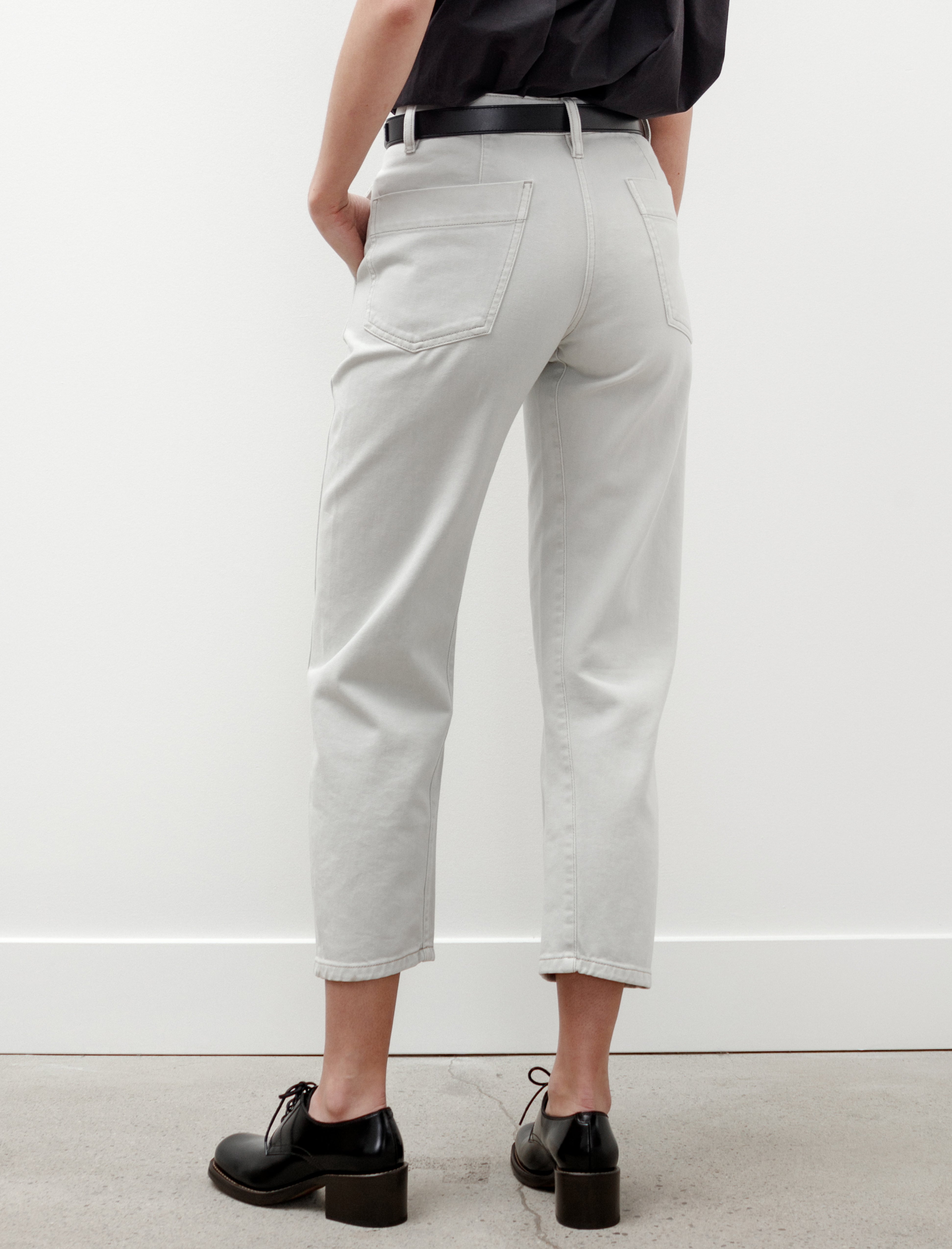 Lemaire Twisted Pants Denim Snow Grey