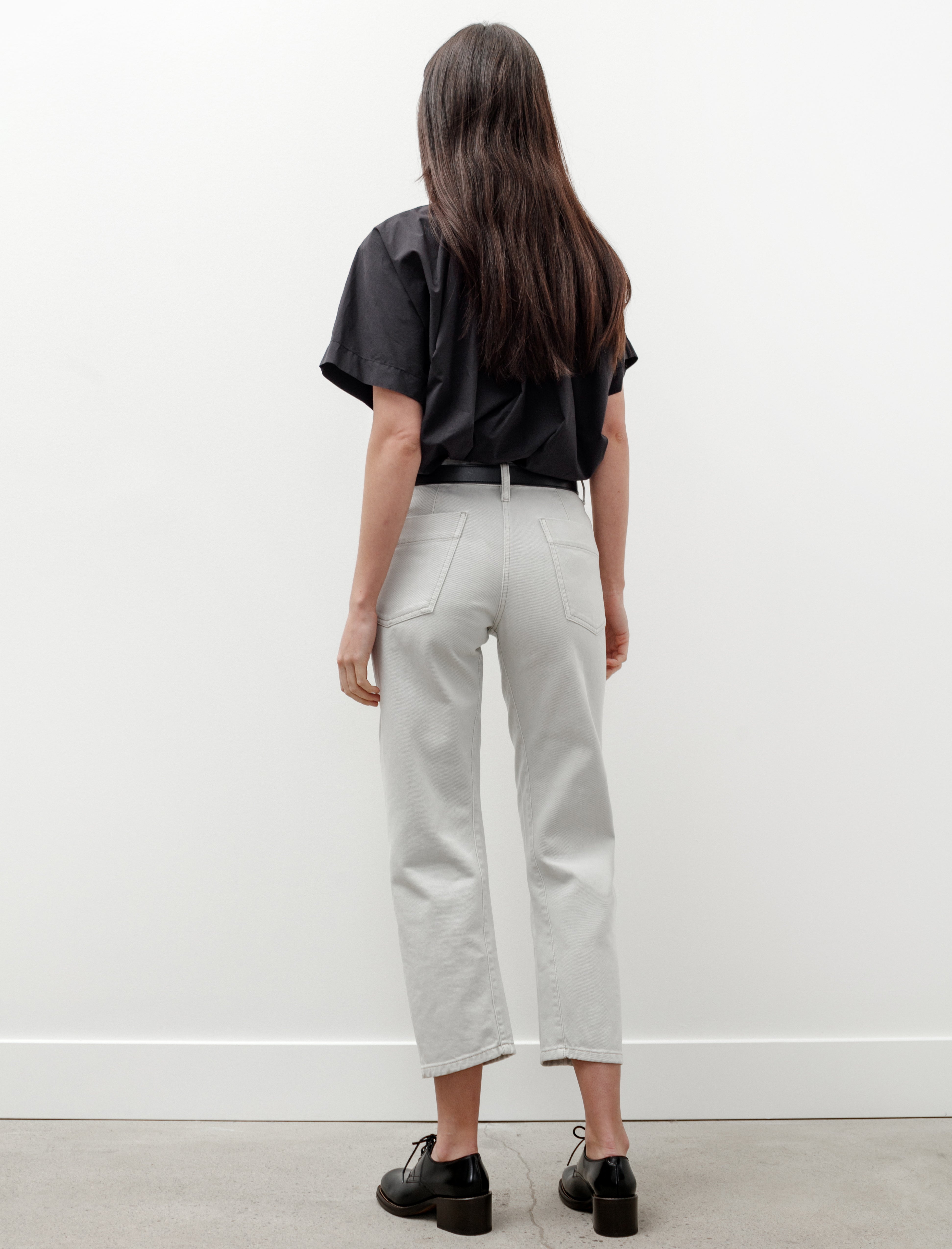 Lemaire Twisted Pants Denim Snow Grey