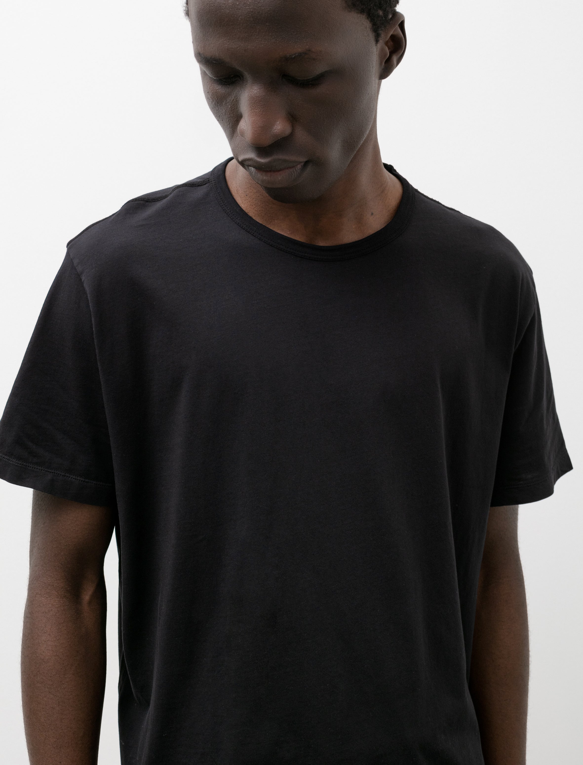 New Box T-Shirt Black Clean Jersey