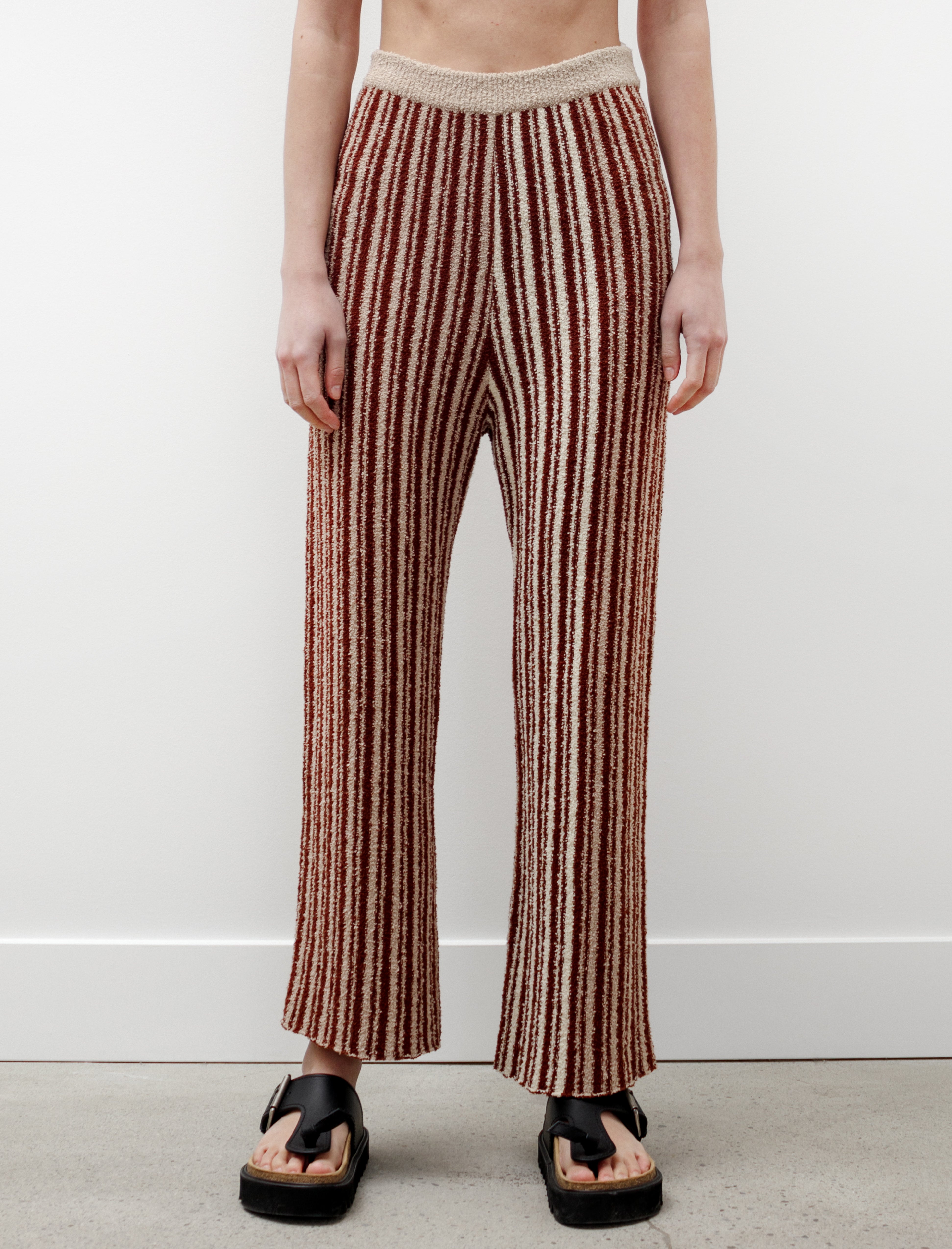 Acne Studios Jordiz Knit Pants Chocolate Stripe