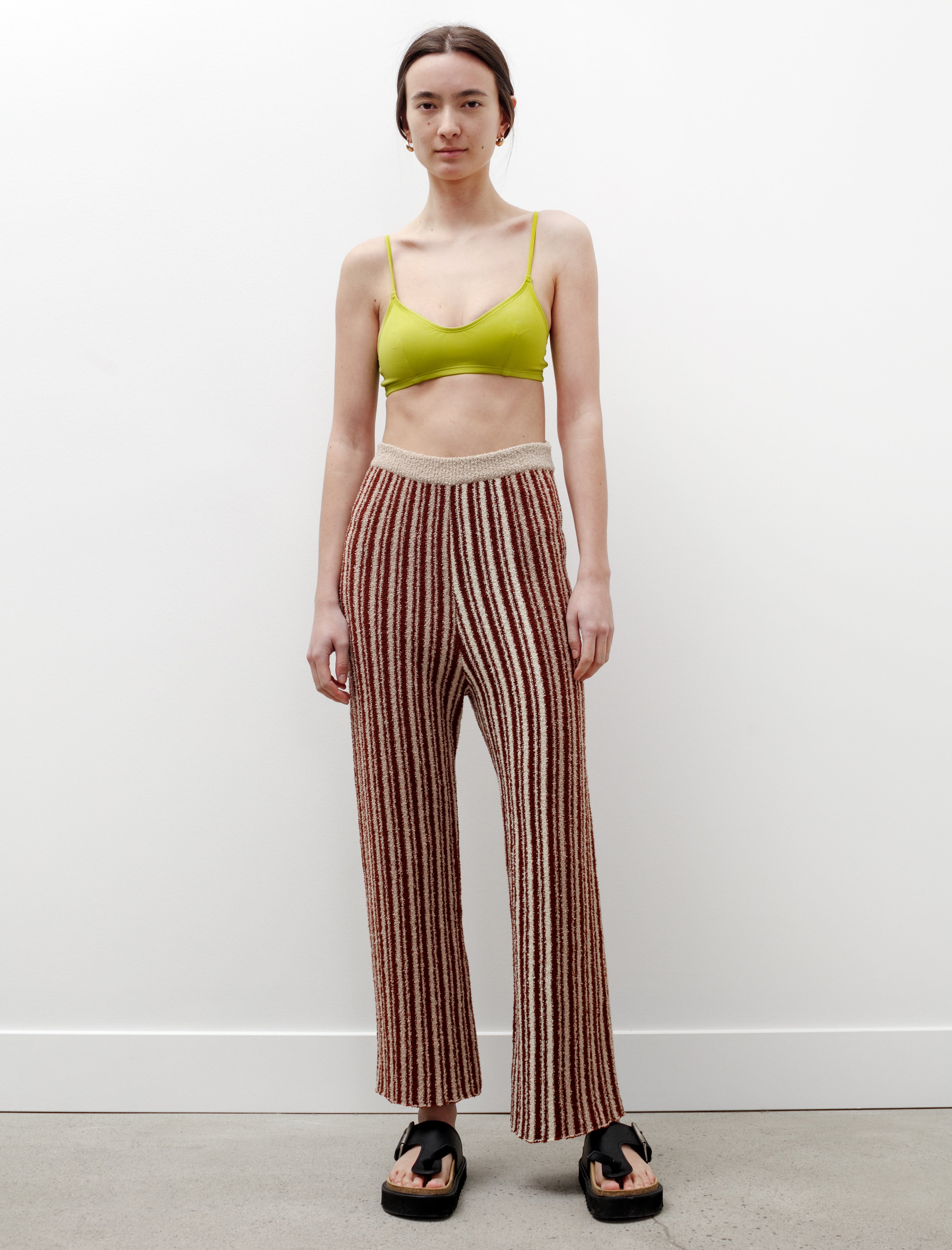 Acne Studios Jordiz Knit Pants Chocolate Stripe