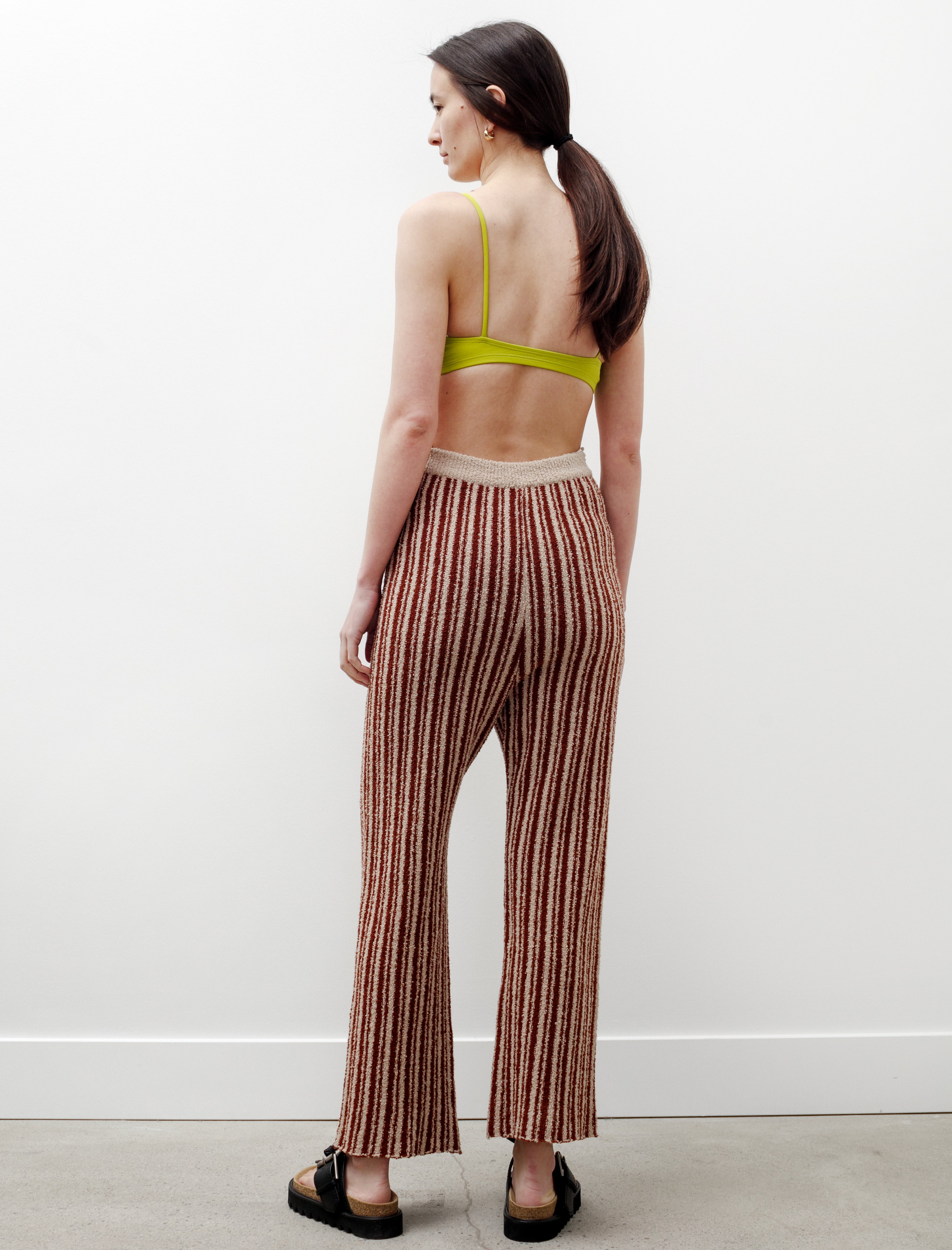 Acne Studios Jordiz Knit Pants Chocolate Stripe