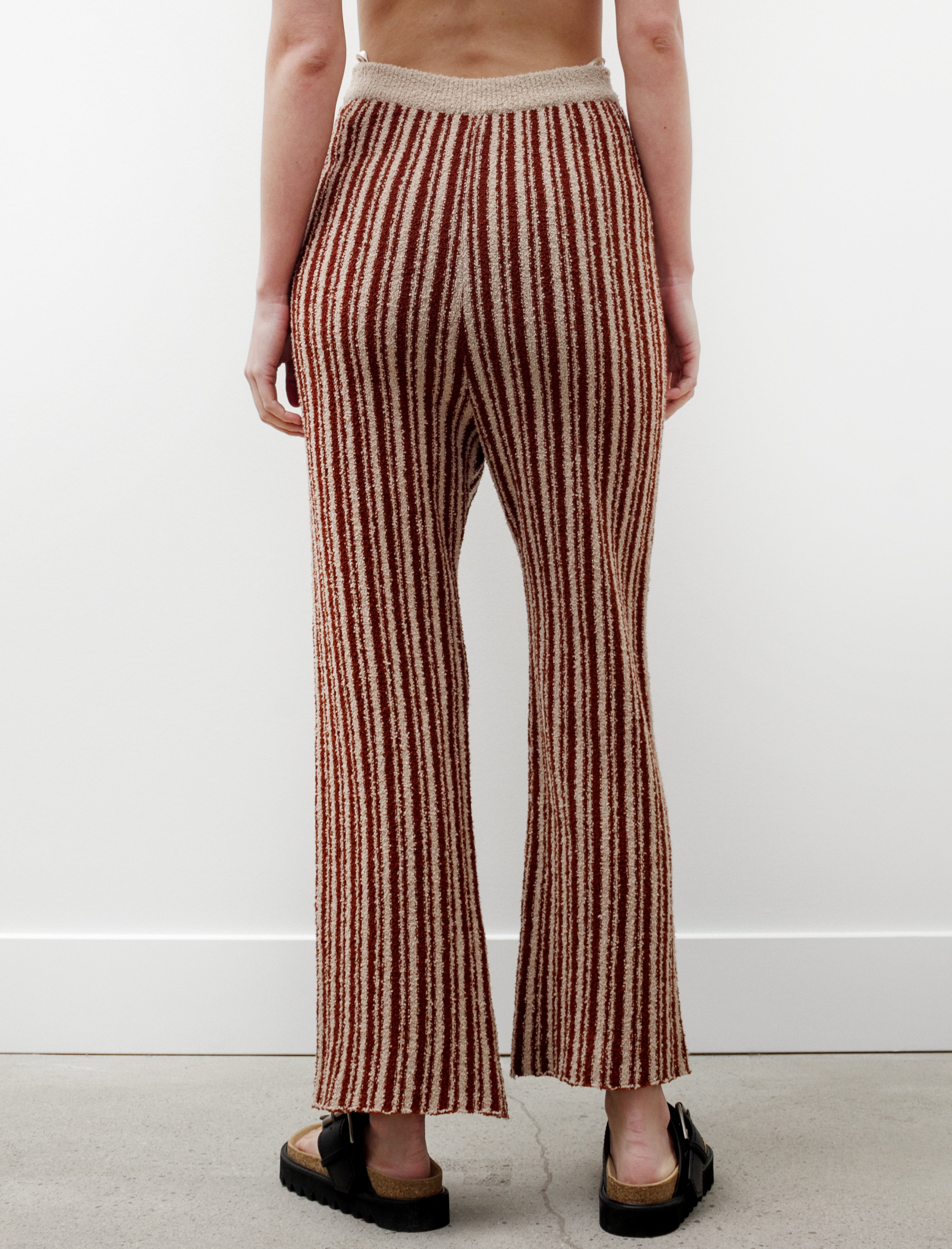 Acne Studios Jordiz Knit Pants Chocolate Stripe