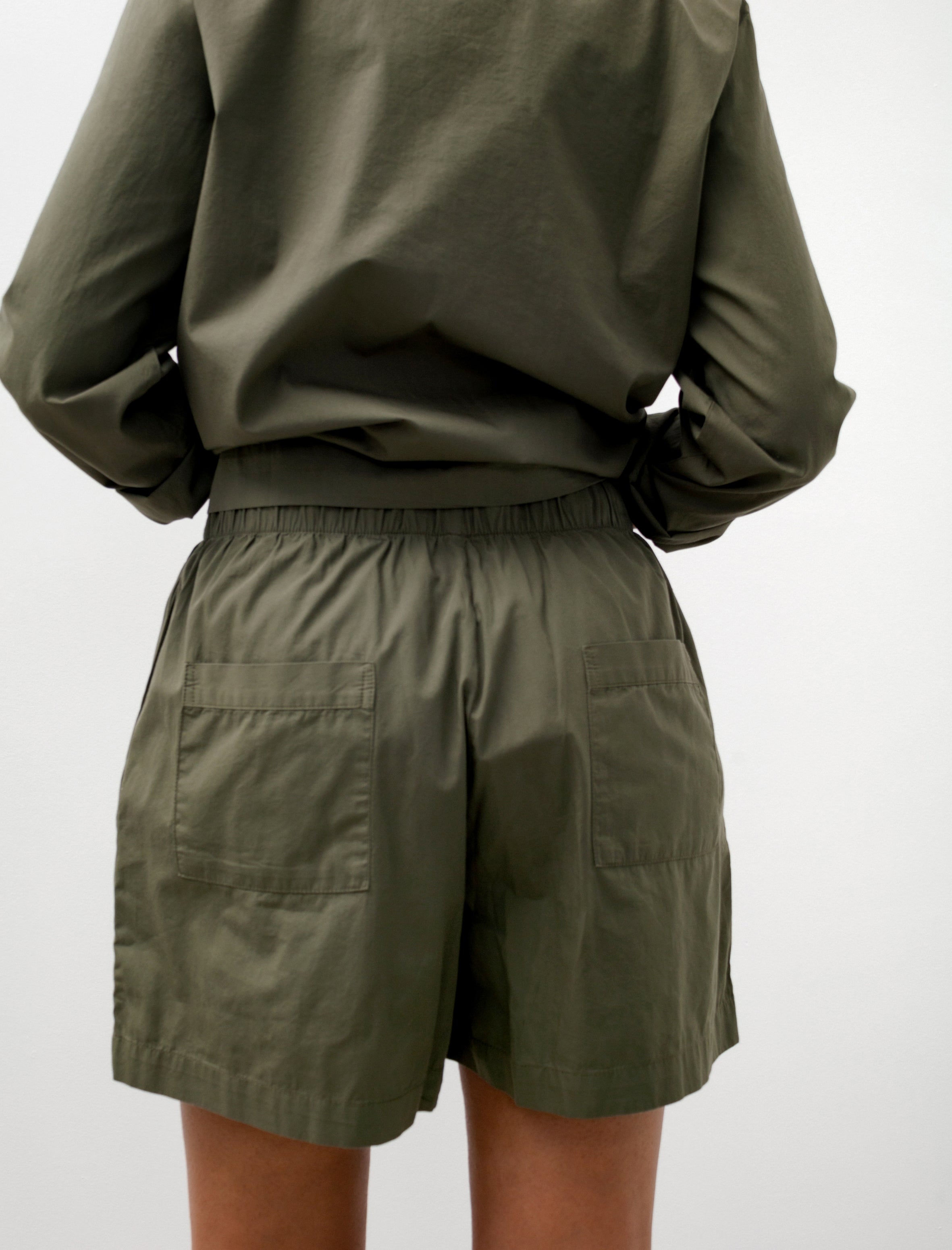 Tekla Poplin Shorts Willow