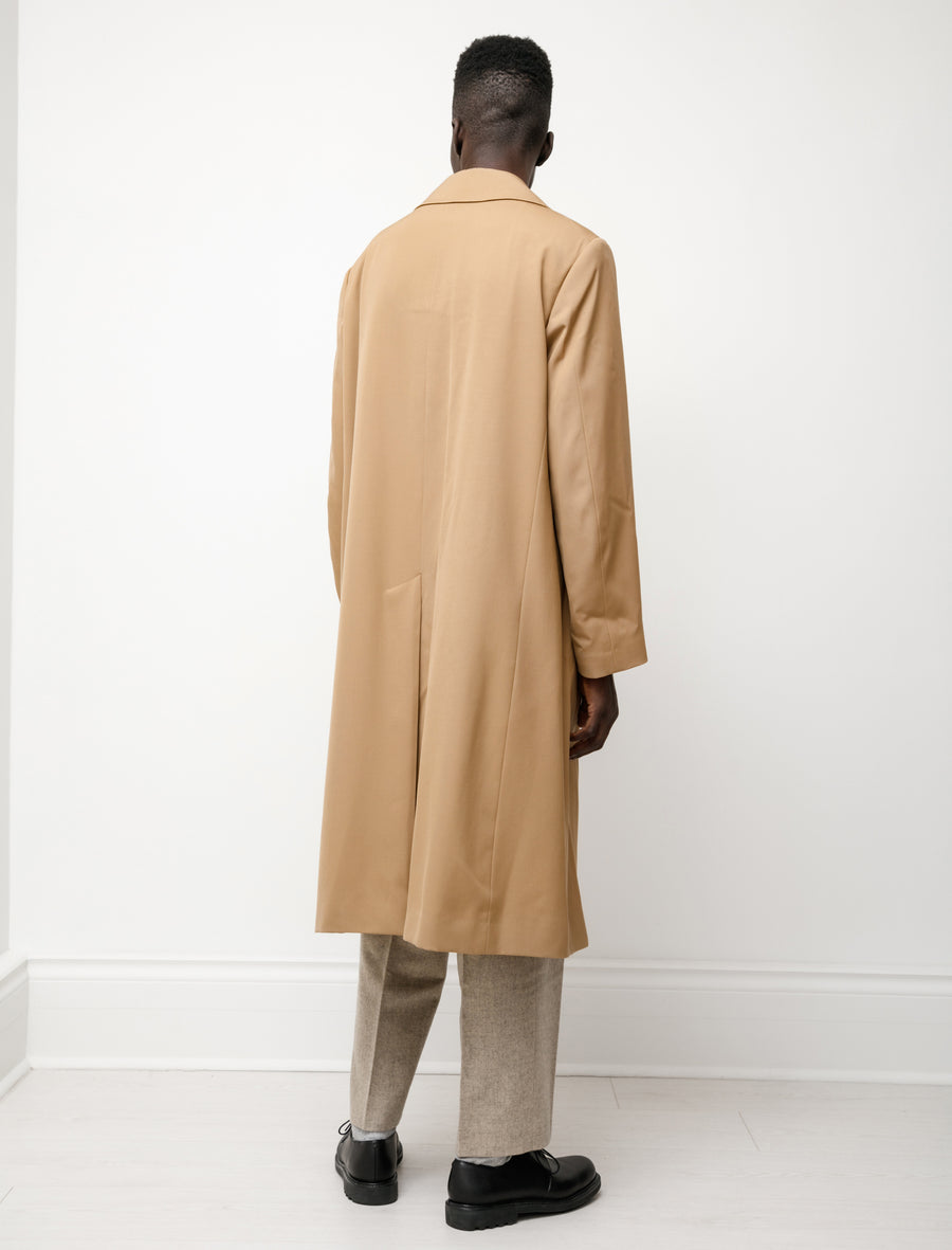 Light Wool Max Gabardine Liner Coat Beige