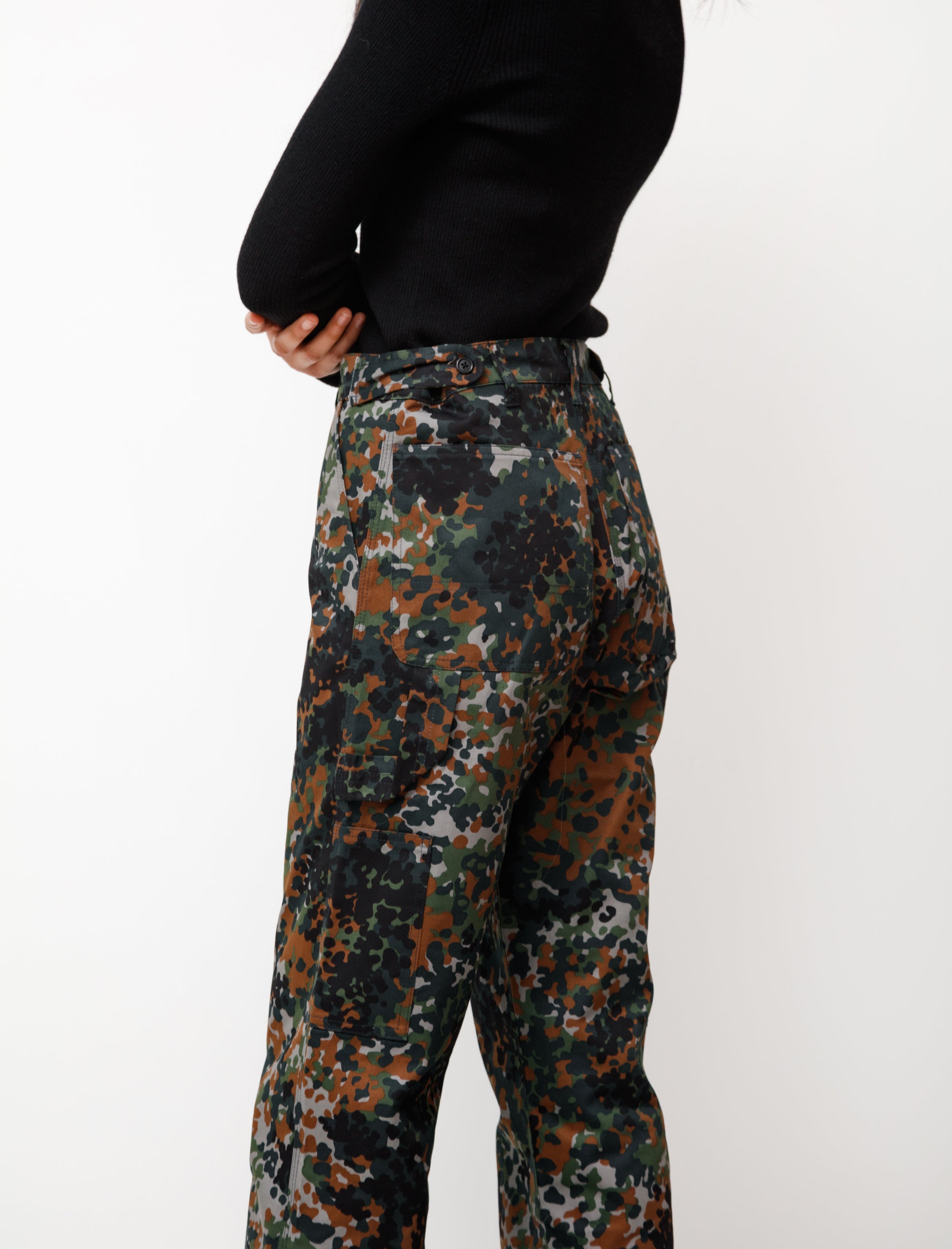 Worker Pants Long Green Camo