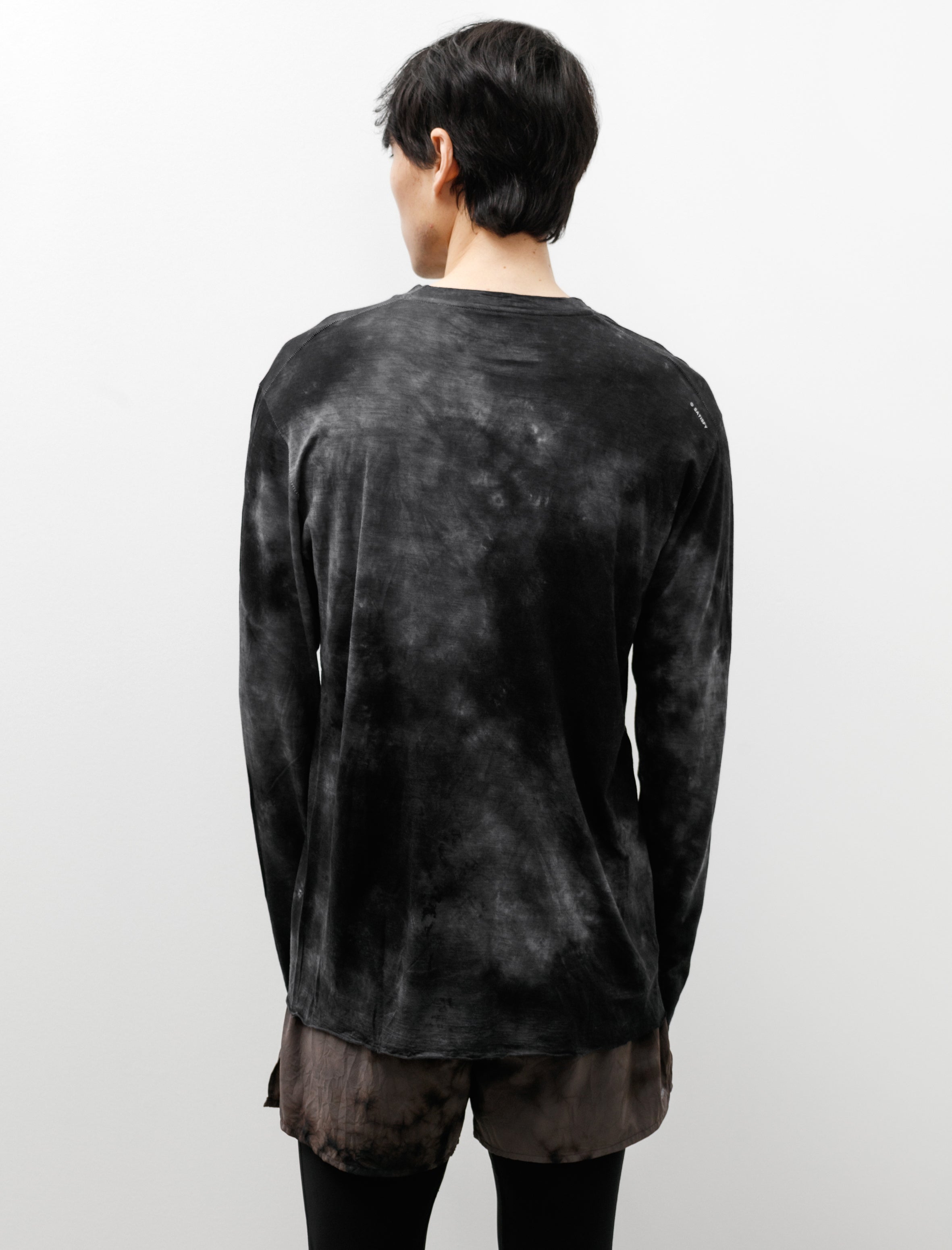 Satisfy Merino Cloud Long Tee Batik Black