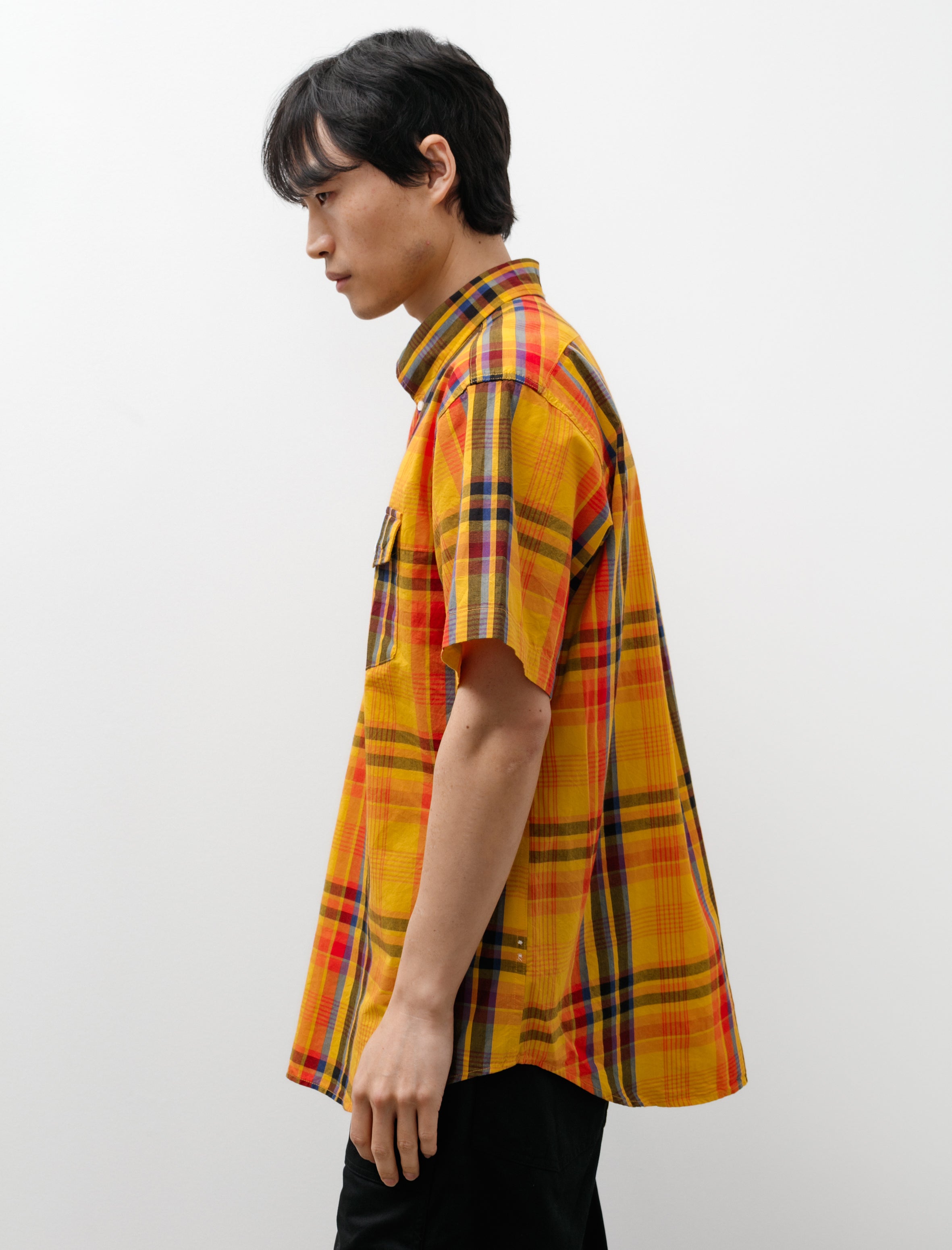 Engineered Garments Popover BD Shirt Gold Plaid