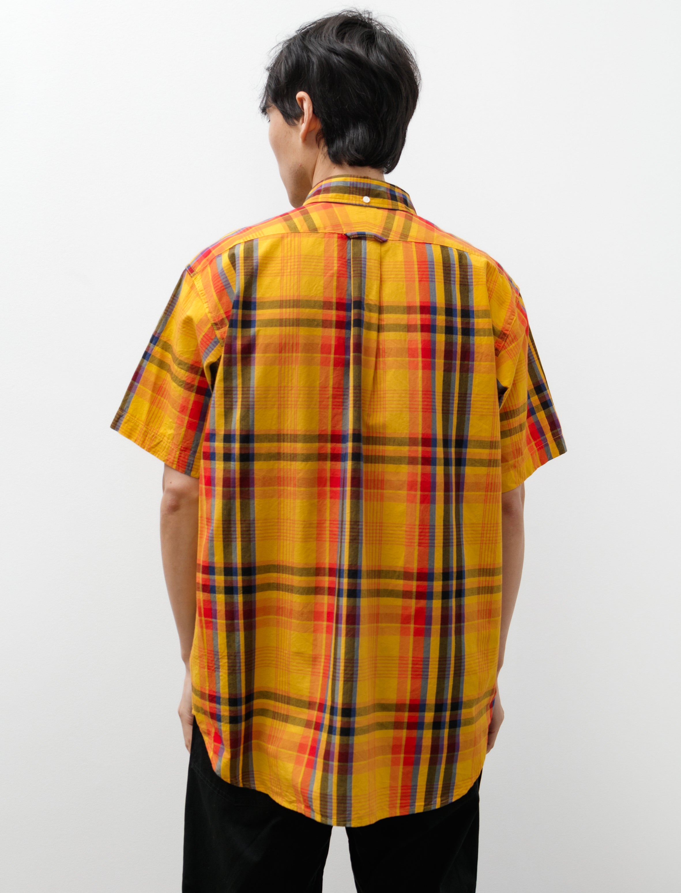 Engineered Garments Popover BD Shirt Gold Plaid