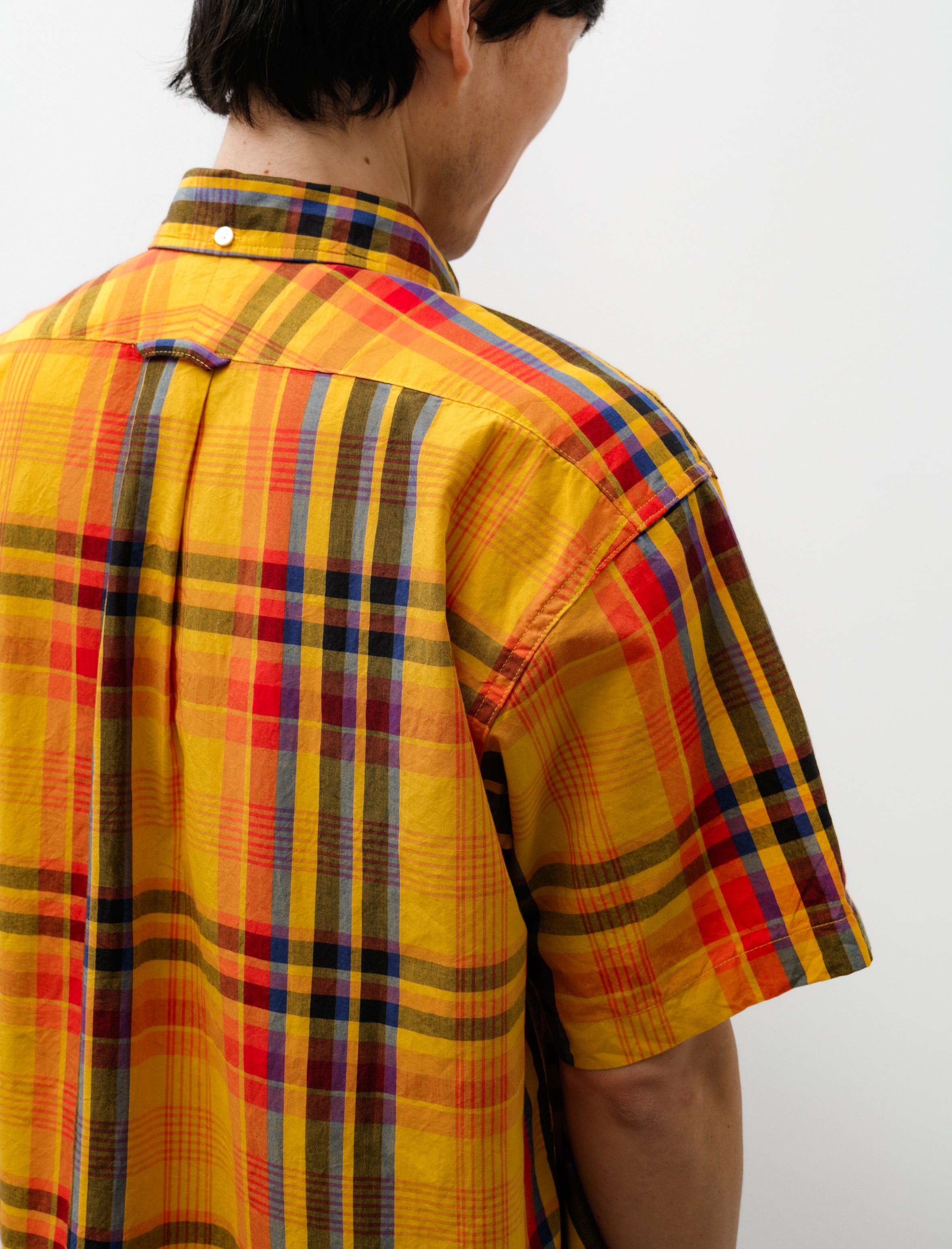 Engineered Garments Popover BD Shirt Gold Plaid