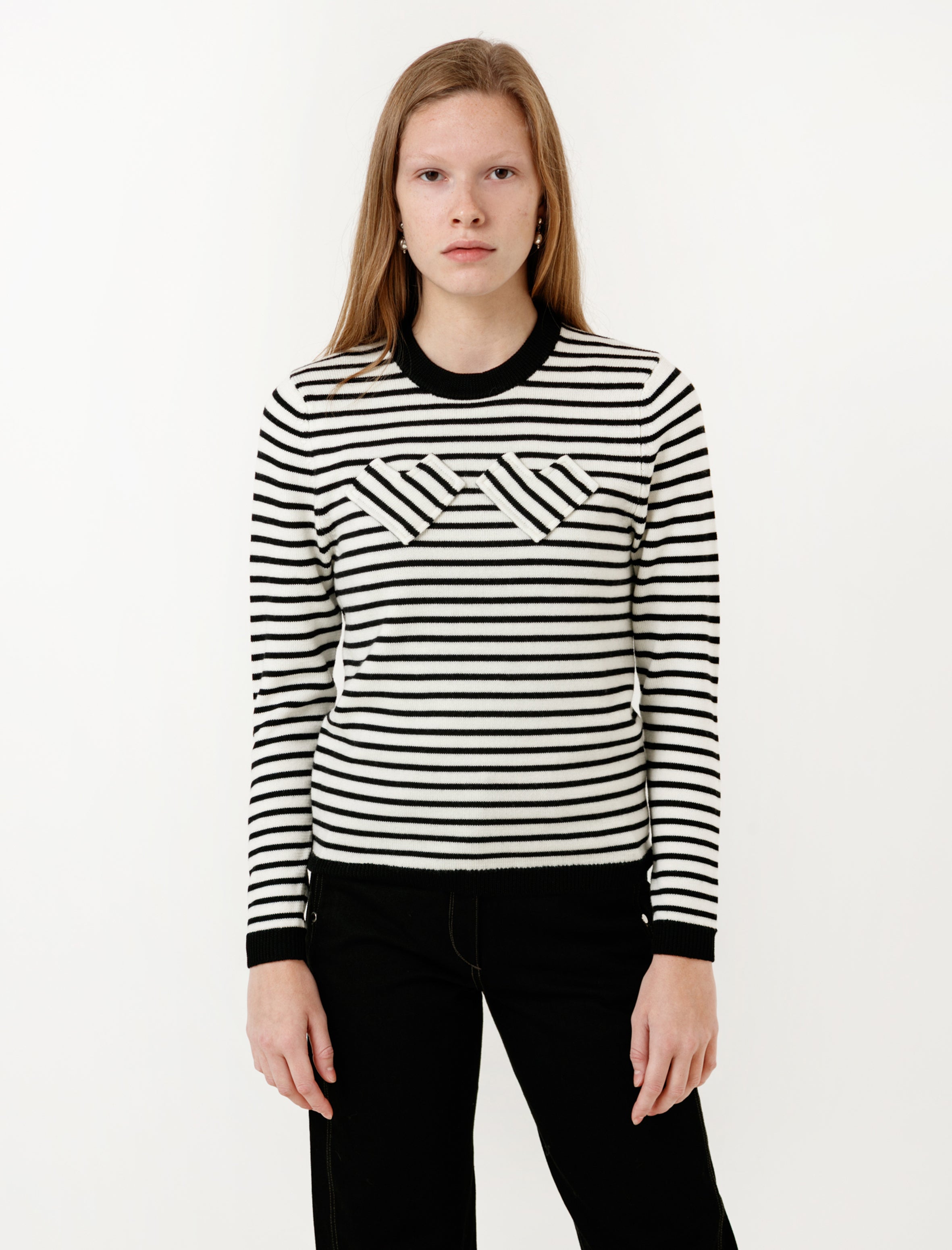 Shrimps Nessa Hearts Jumper Black/Cream