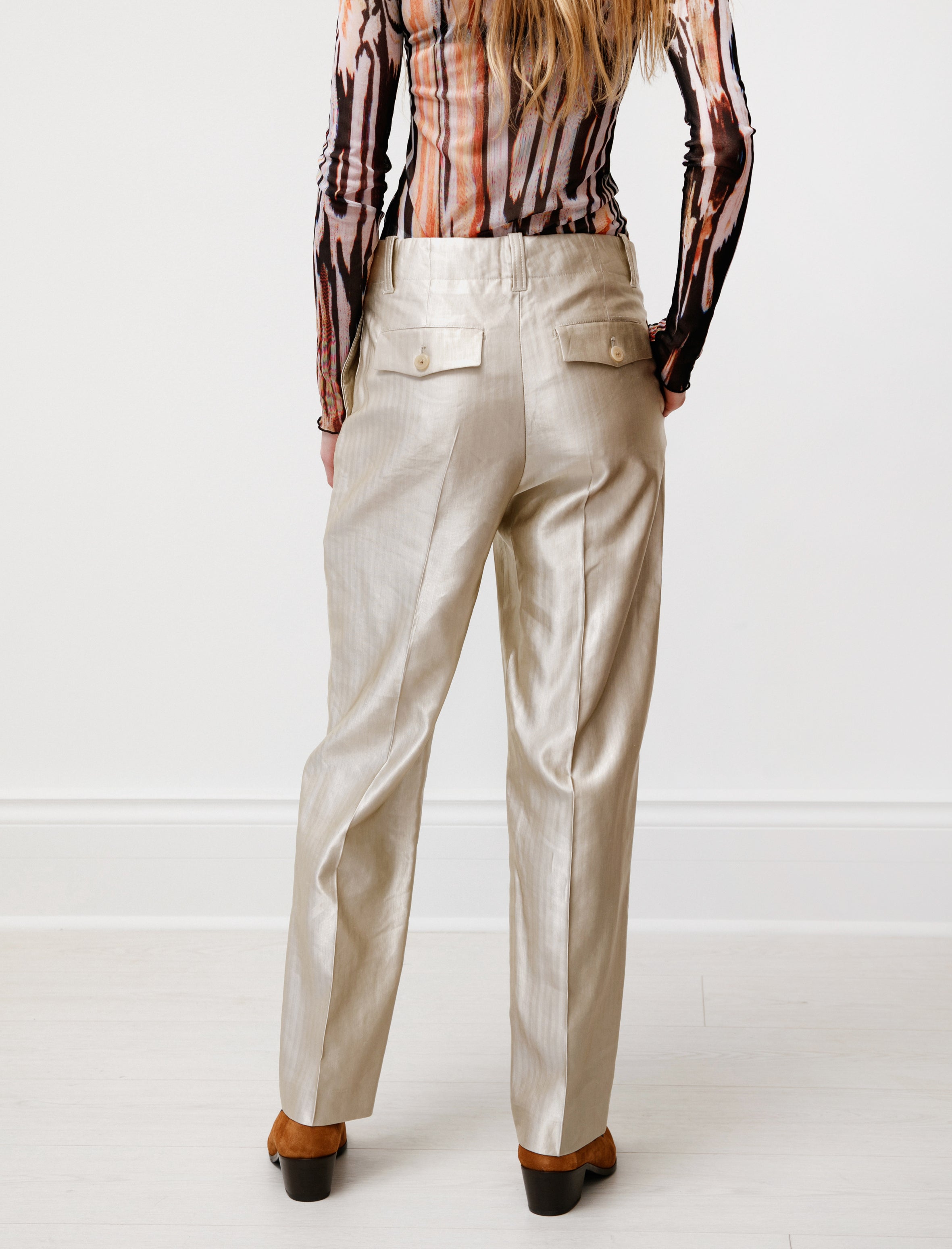 Our Legacy Service Trouser Beige Stripe