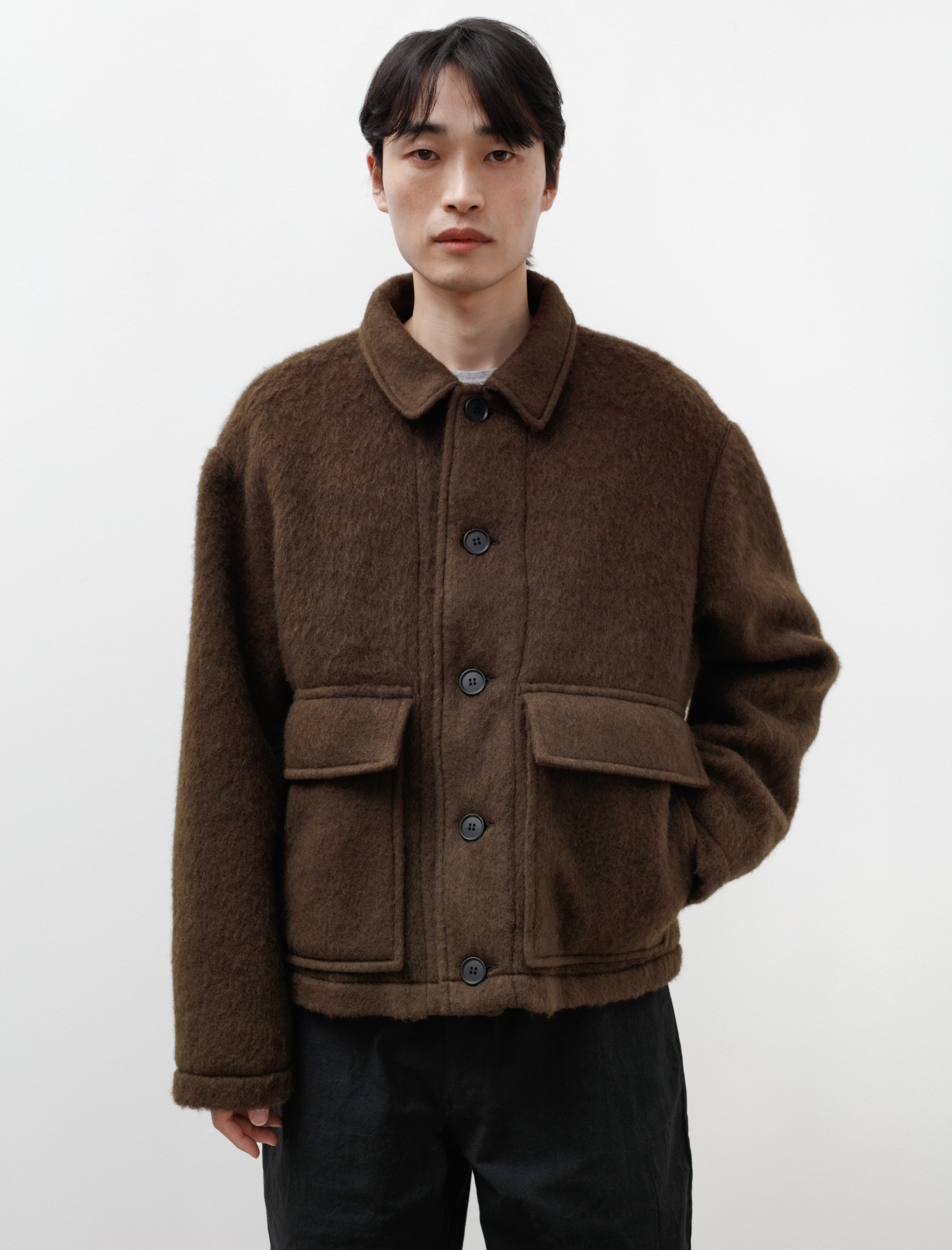 Replica Jacket Olive Mohair