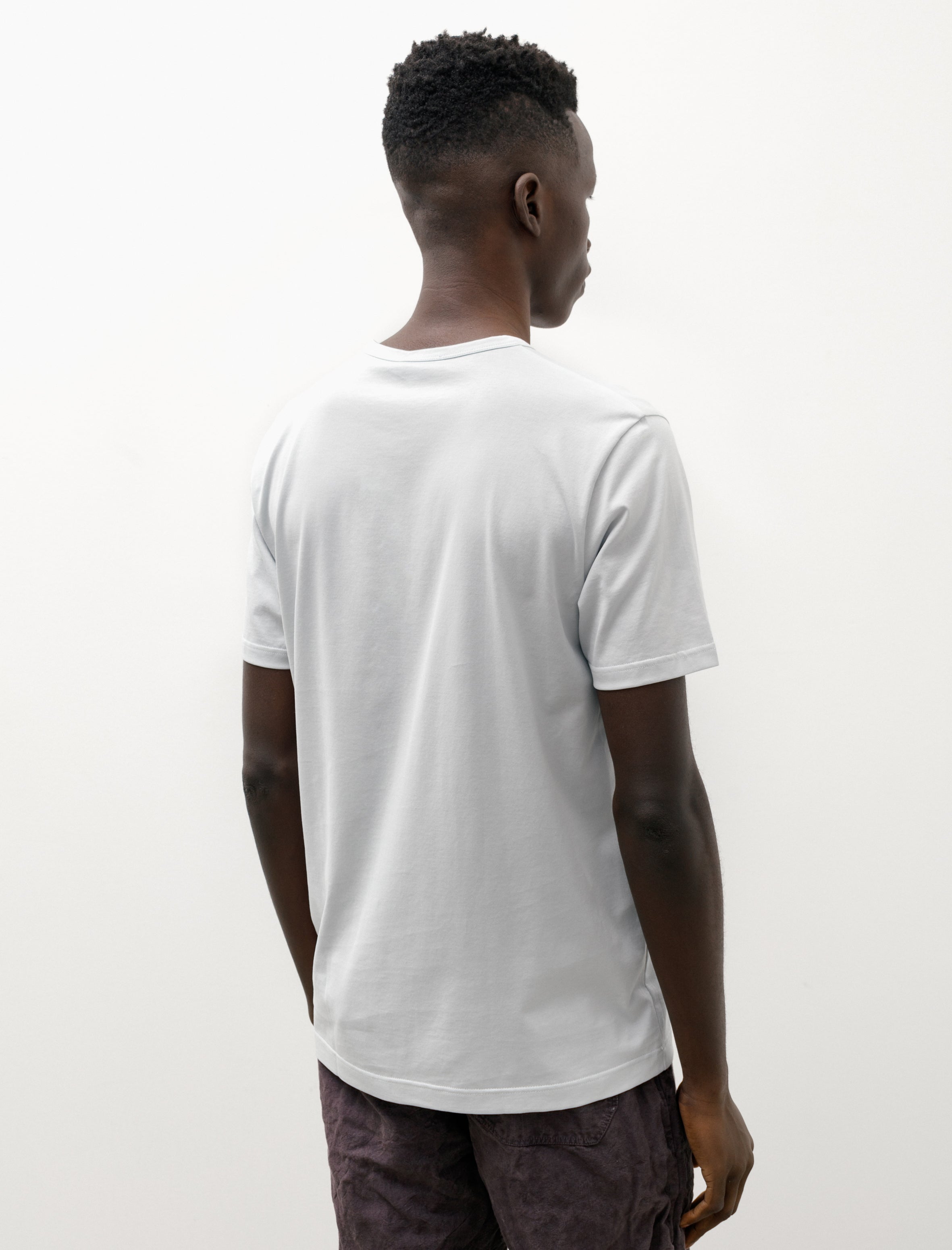 Sunspel SS Crew Neck T-Shirt Winter Sky