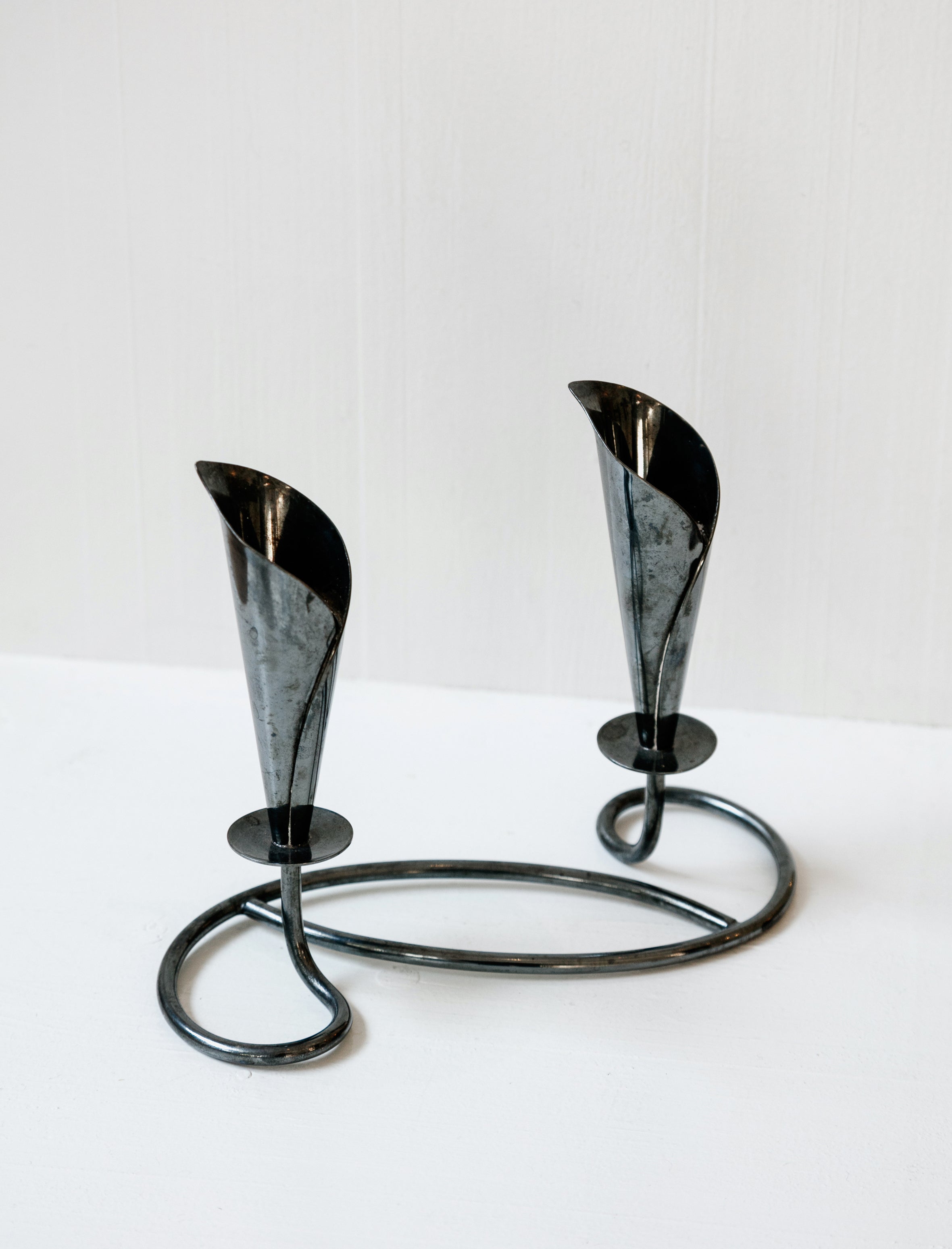 Found Calla Lily Candlestick