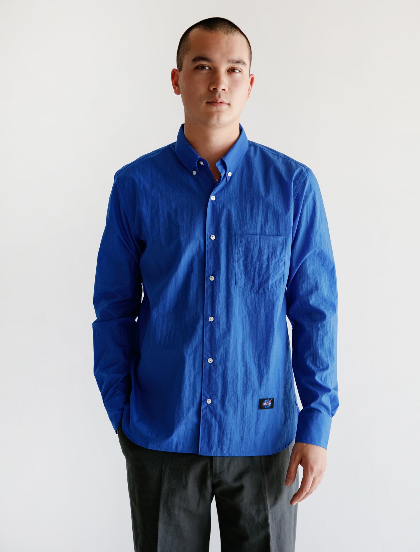 Nylon Buttondown Blue