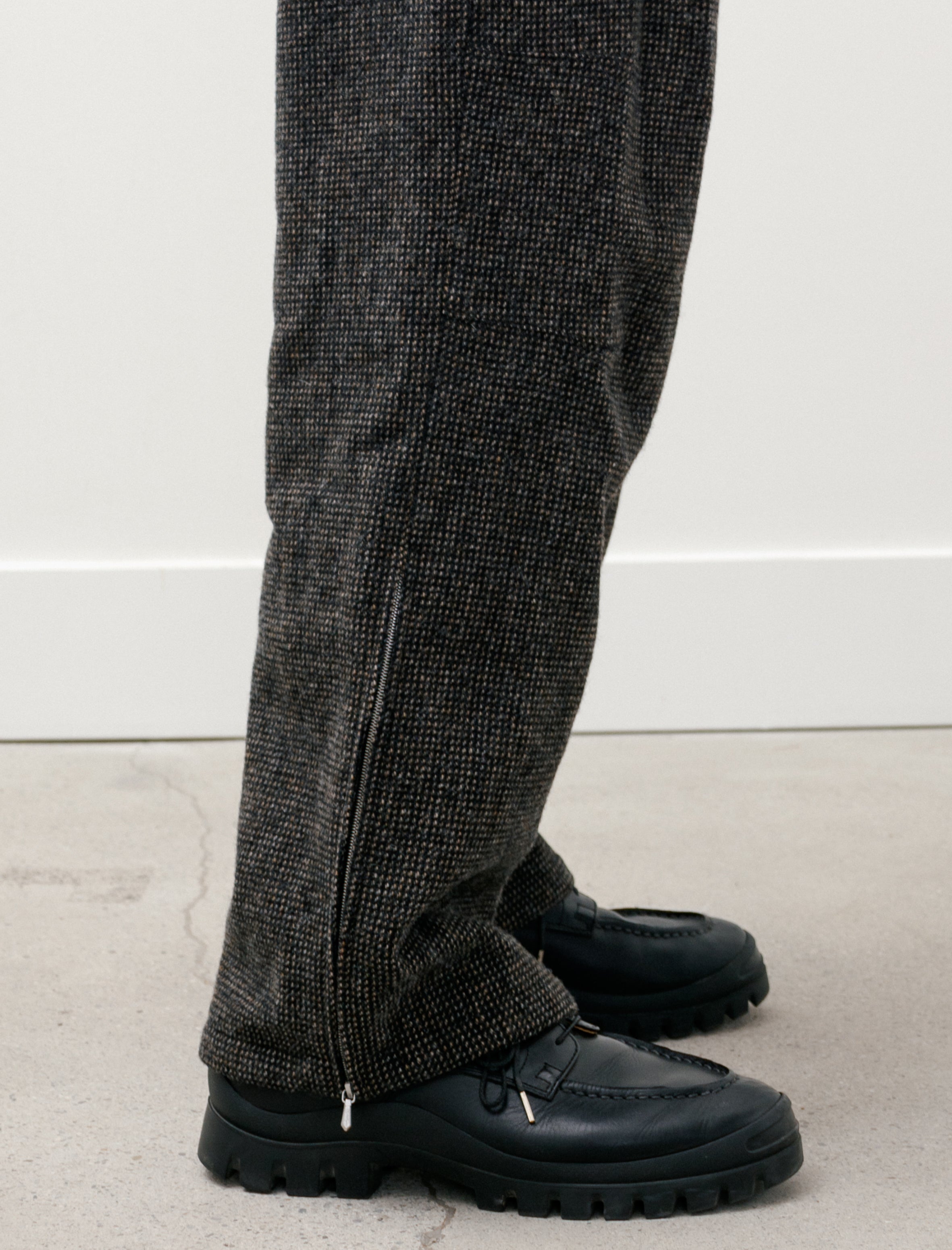 WOOL HAIRLINE LIGHT TWEED OVER PANTS