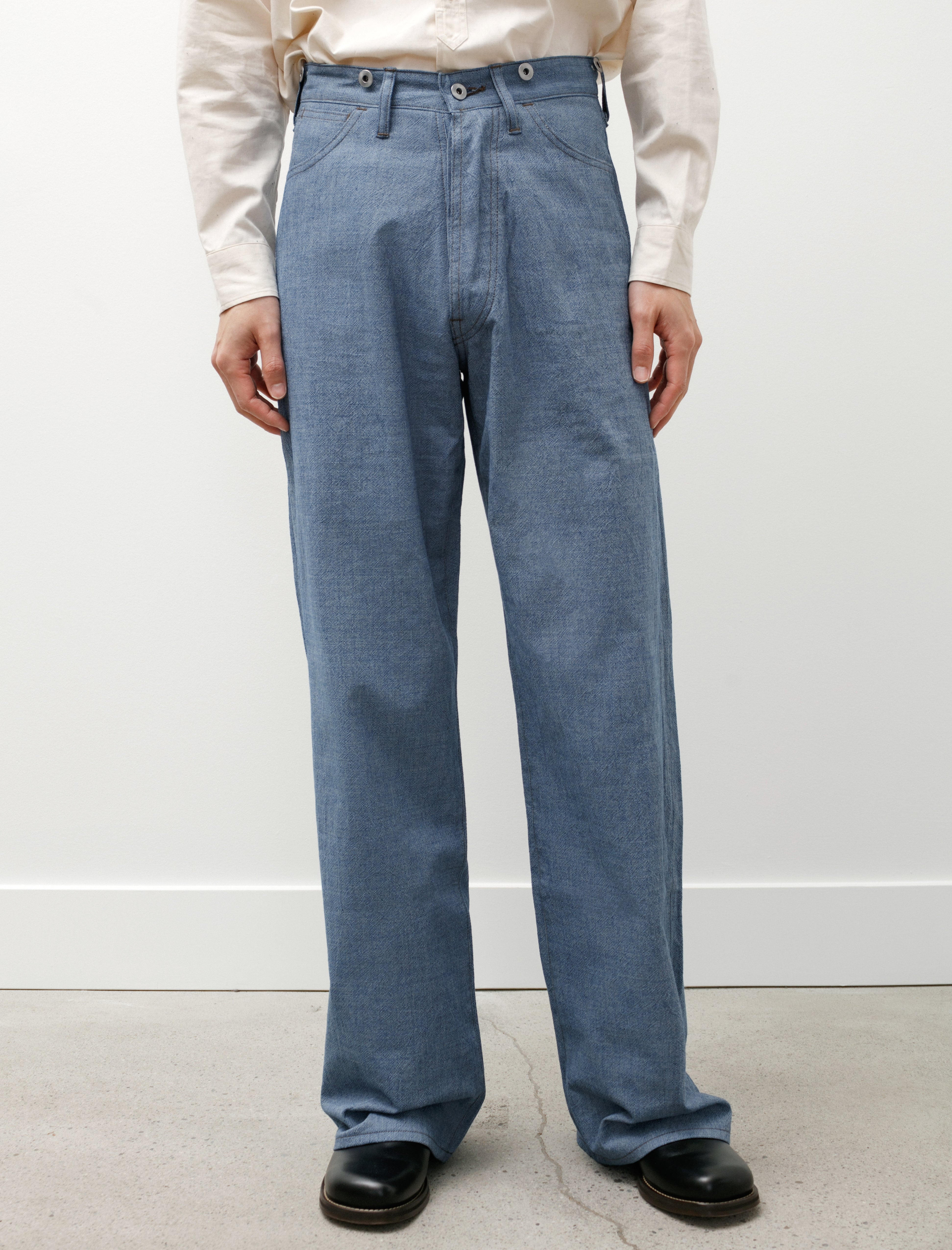 Taiga Takahashi Lot 209 Buckle Backed Trousers Indigo – Neighbour