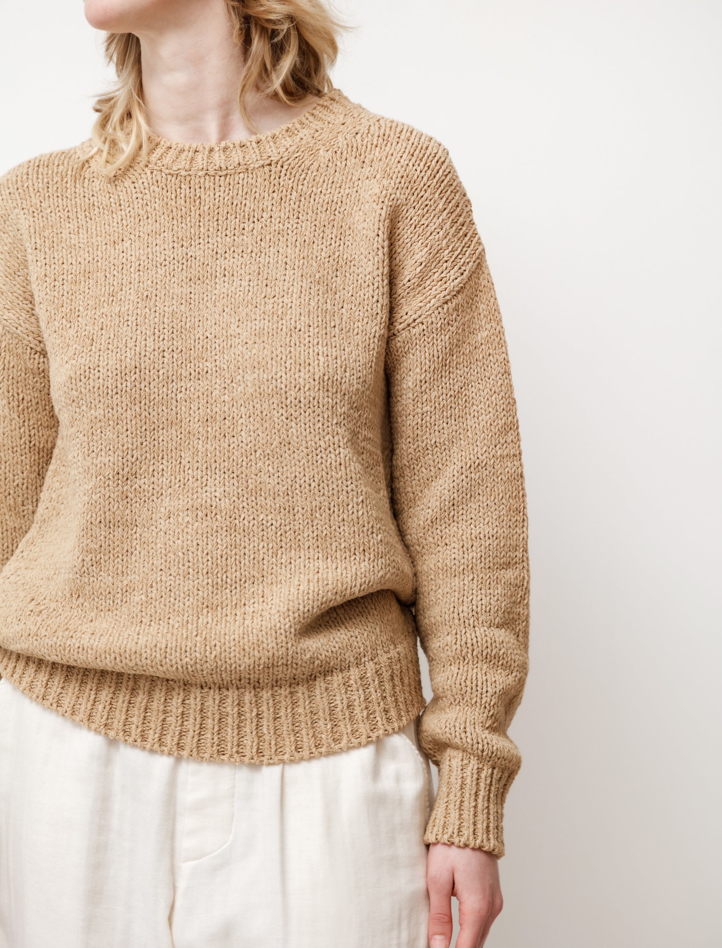 Cristaseya Fettucia Sweater Light Khaki