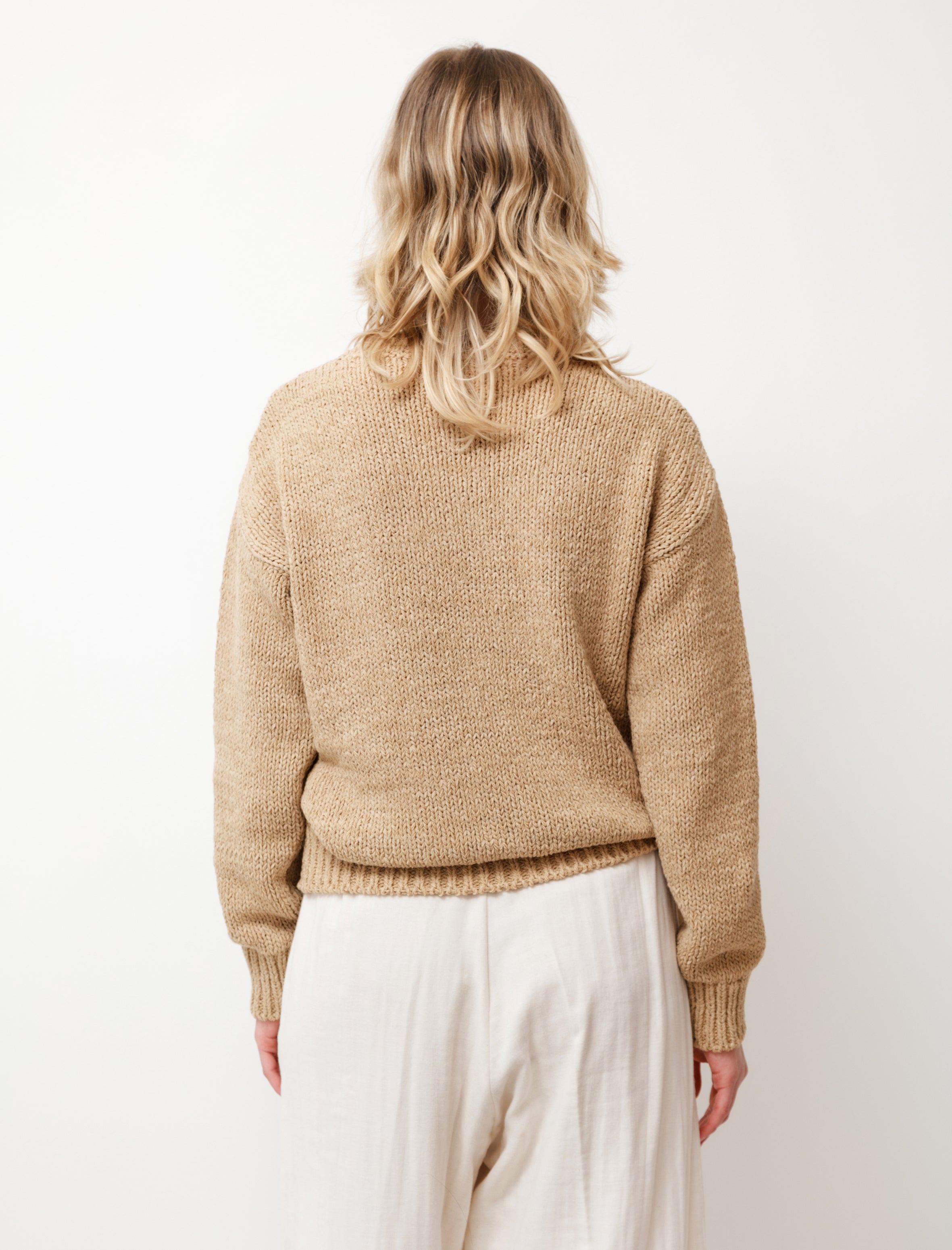 Cristaseya Fettucia Sweater Light Khaki