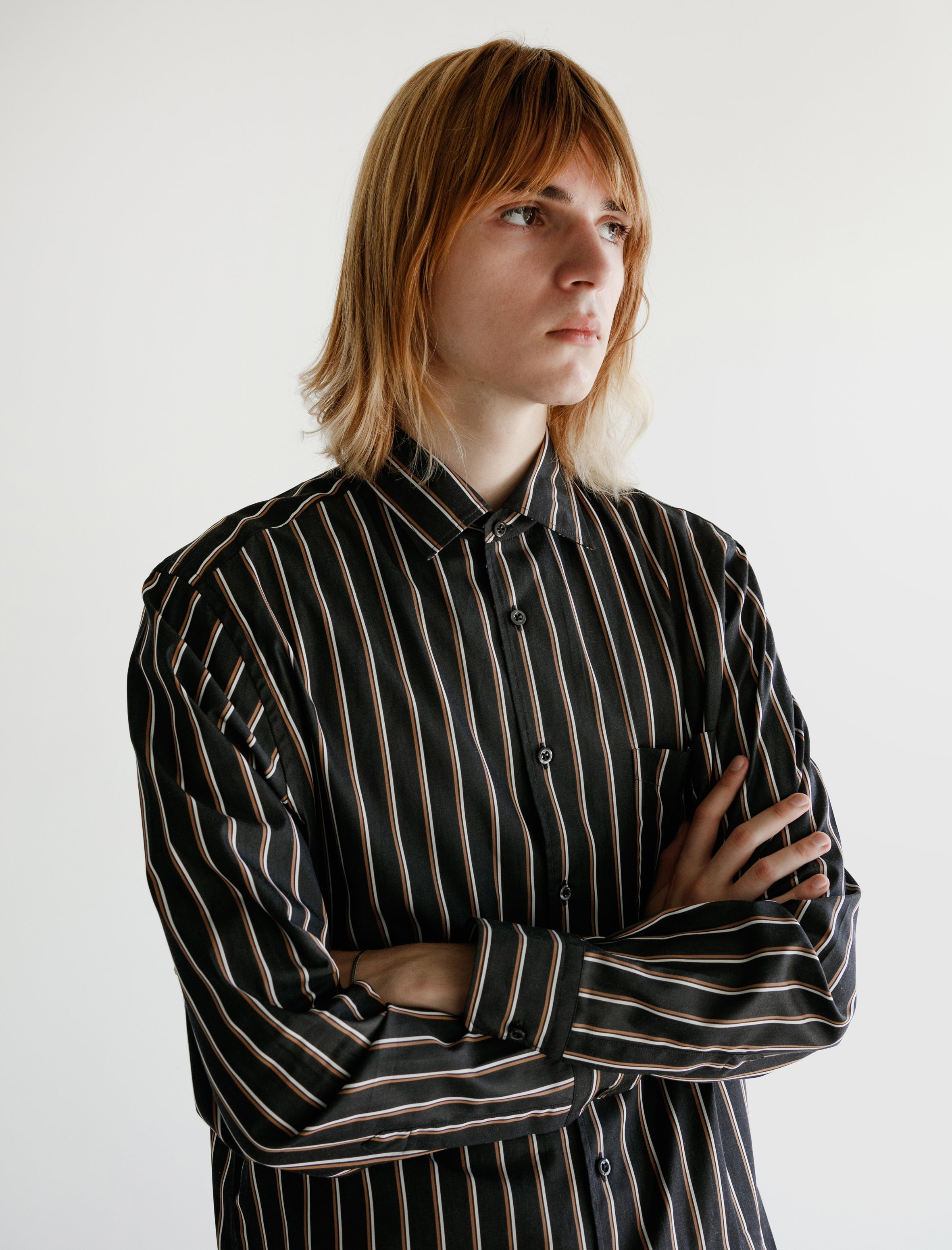 Cobra S.C. Angelo Shirt Black Rust Stripe