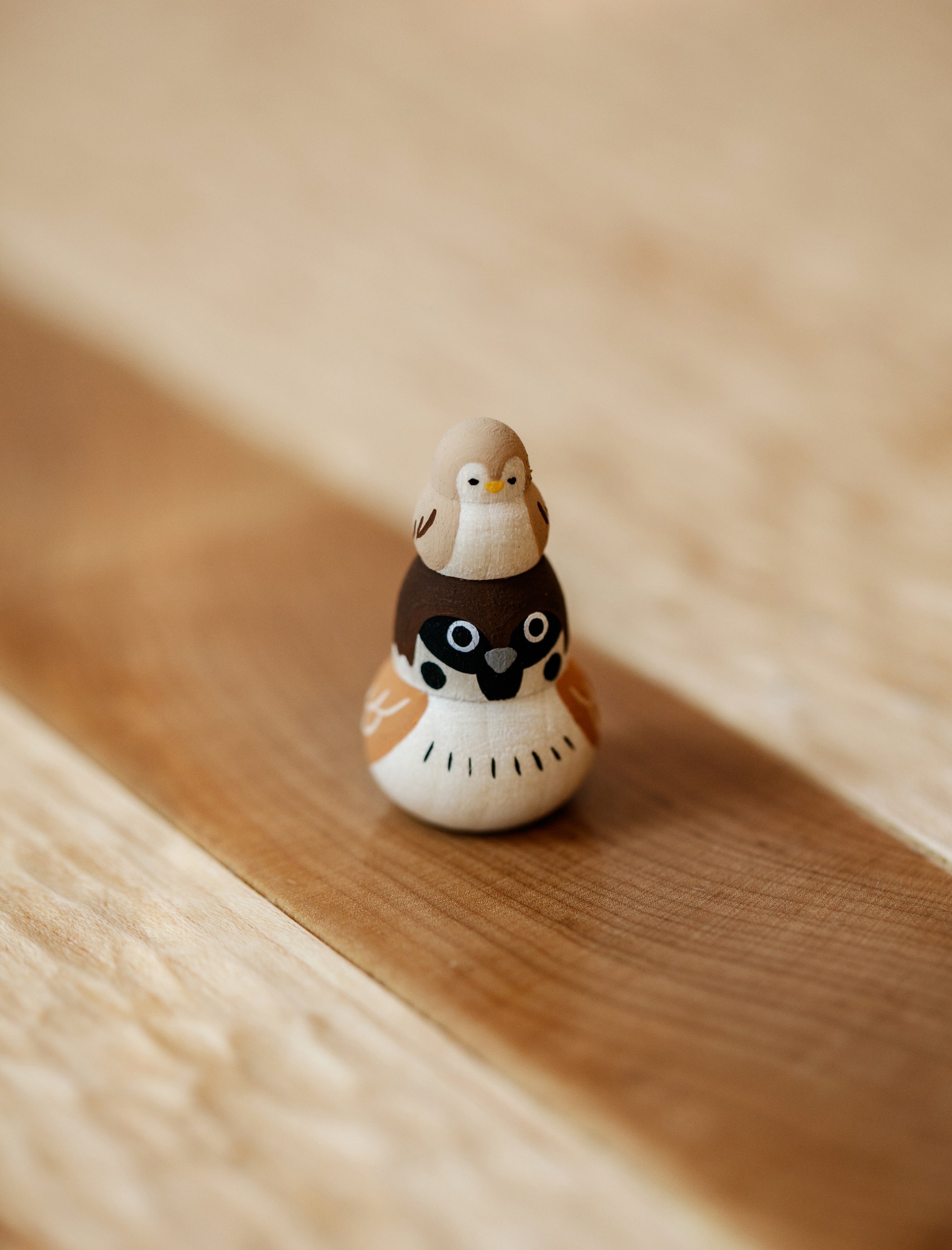 Sparrow + Chick Wooden Toy