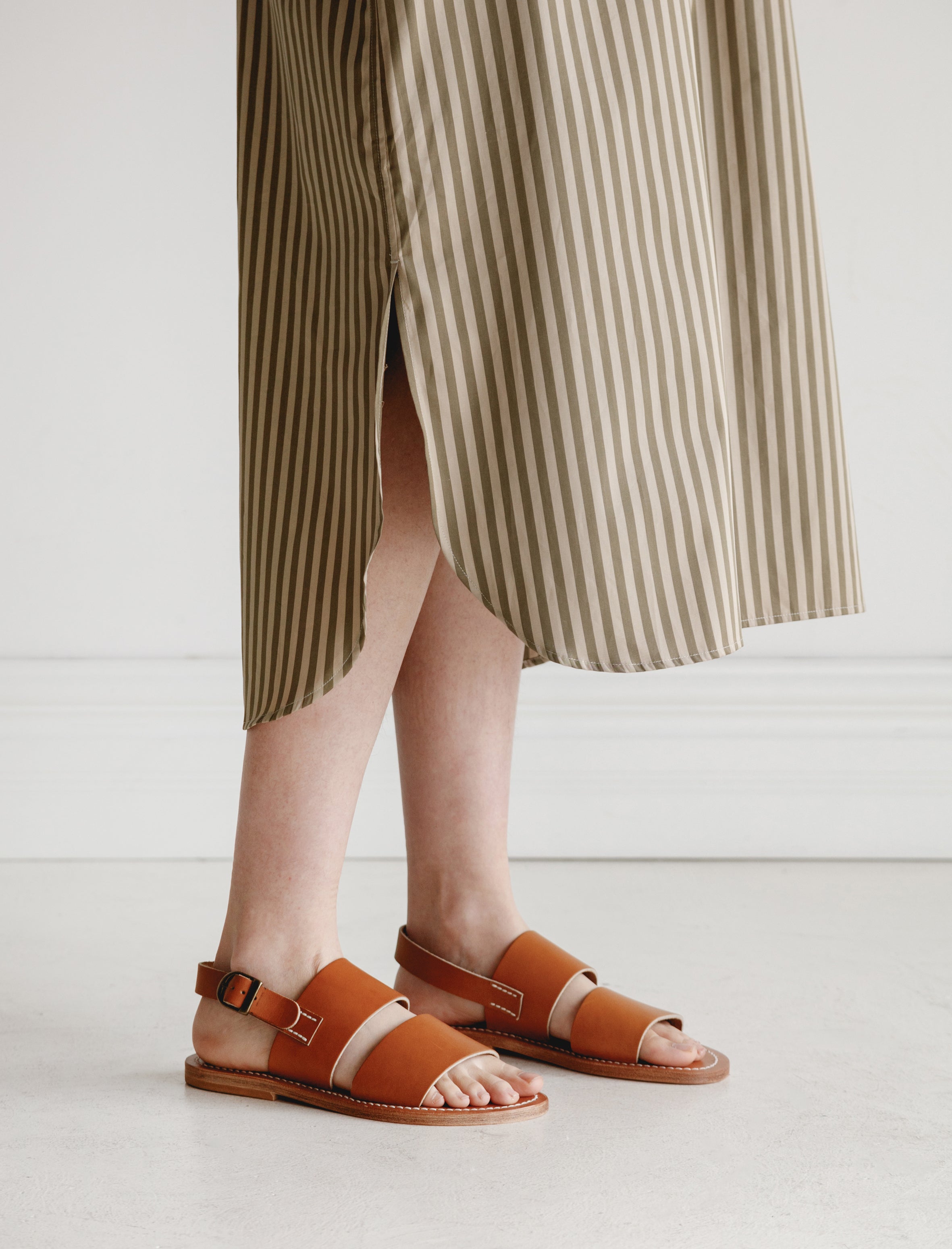 CristaSeya K. Jacques Natural Leather Sandals