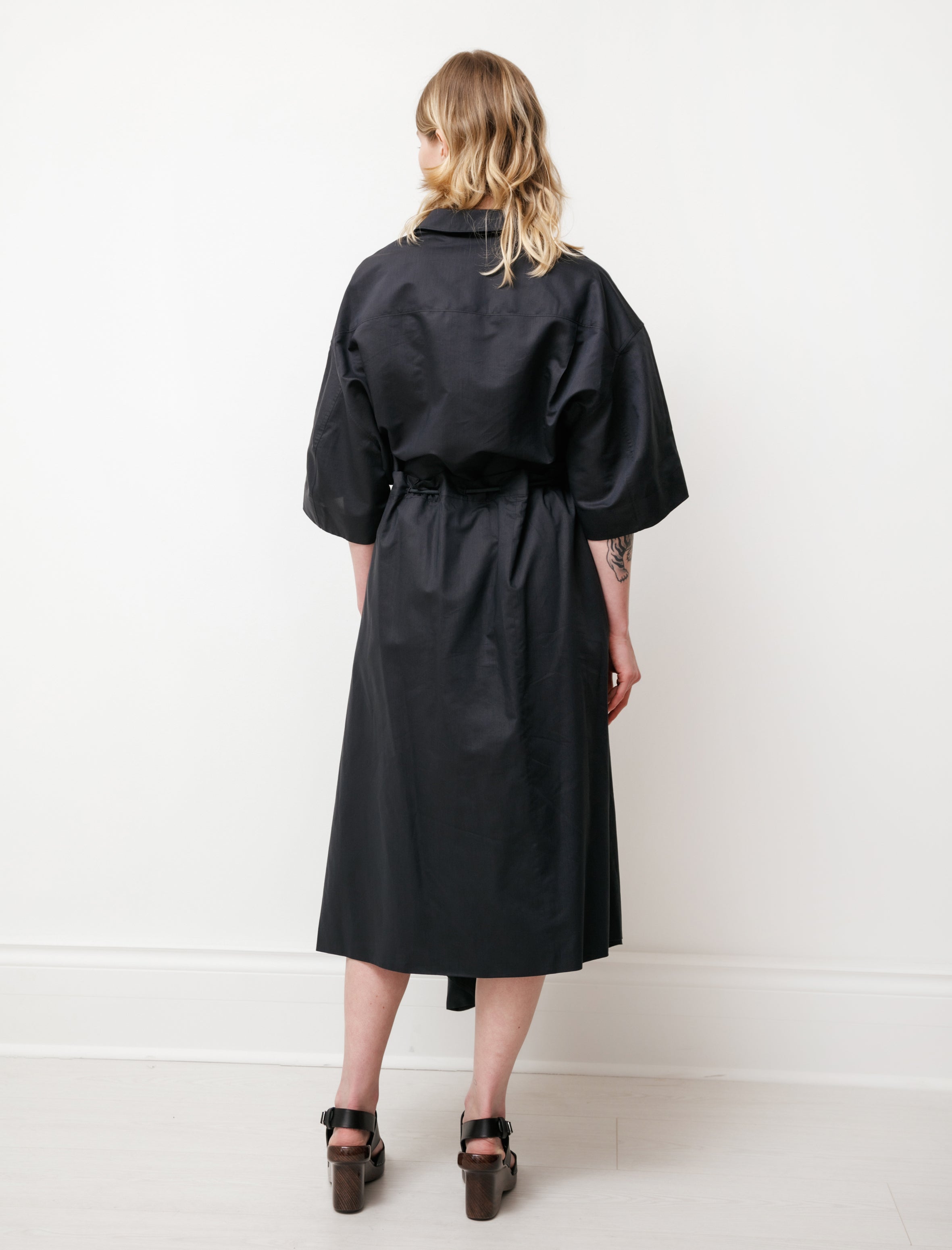 Lemaire Loose Skirt Marine Black