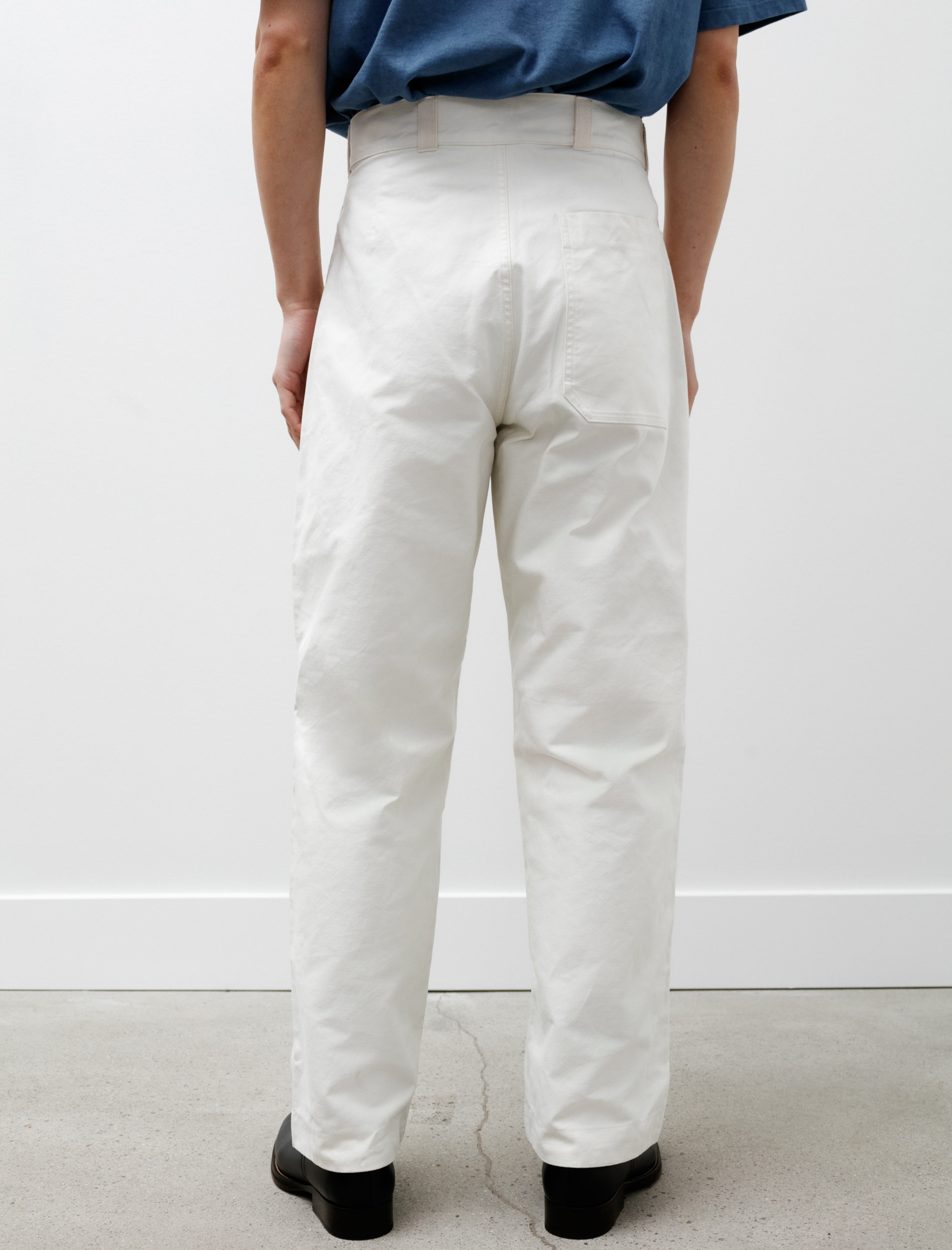 Margaret Howell MHL Fireman Trouser Cotton Drill Off White