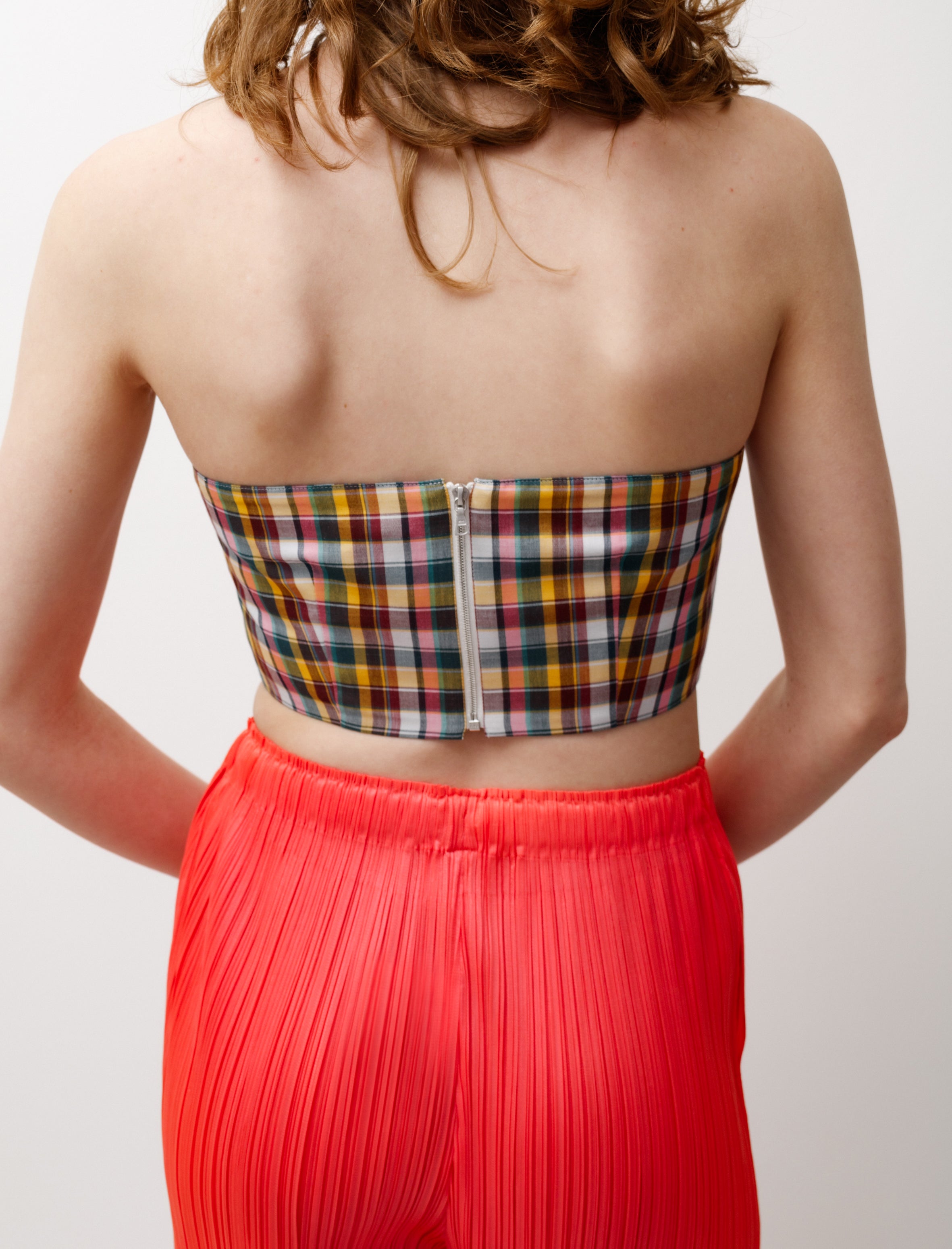 Auralee Giza Light Weight Double Cloth Bandeau Mix Madras